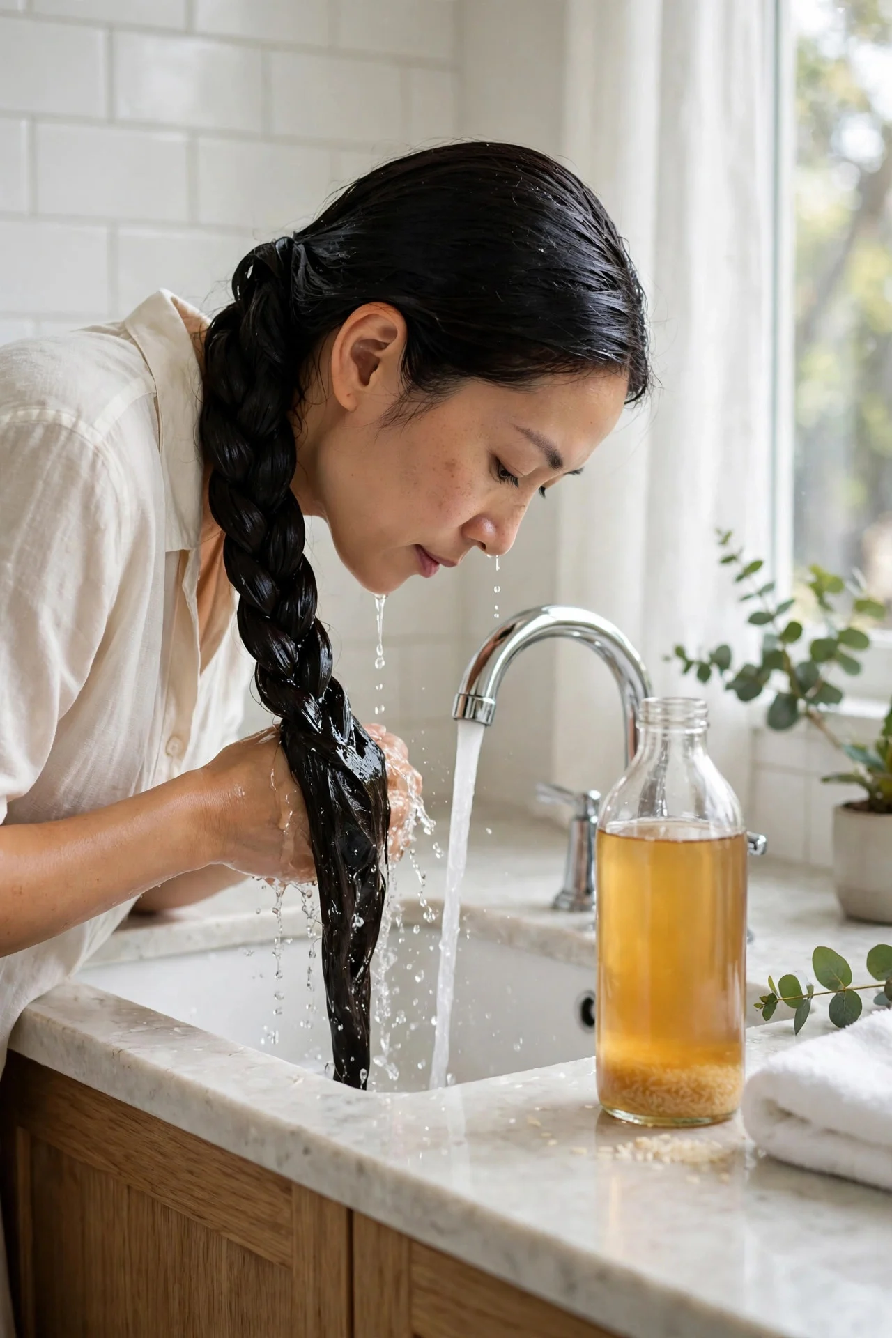 Fermented Rice Water for Stronger Strands