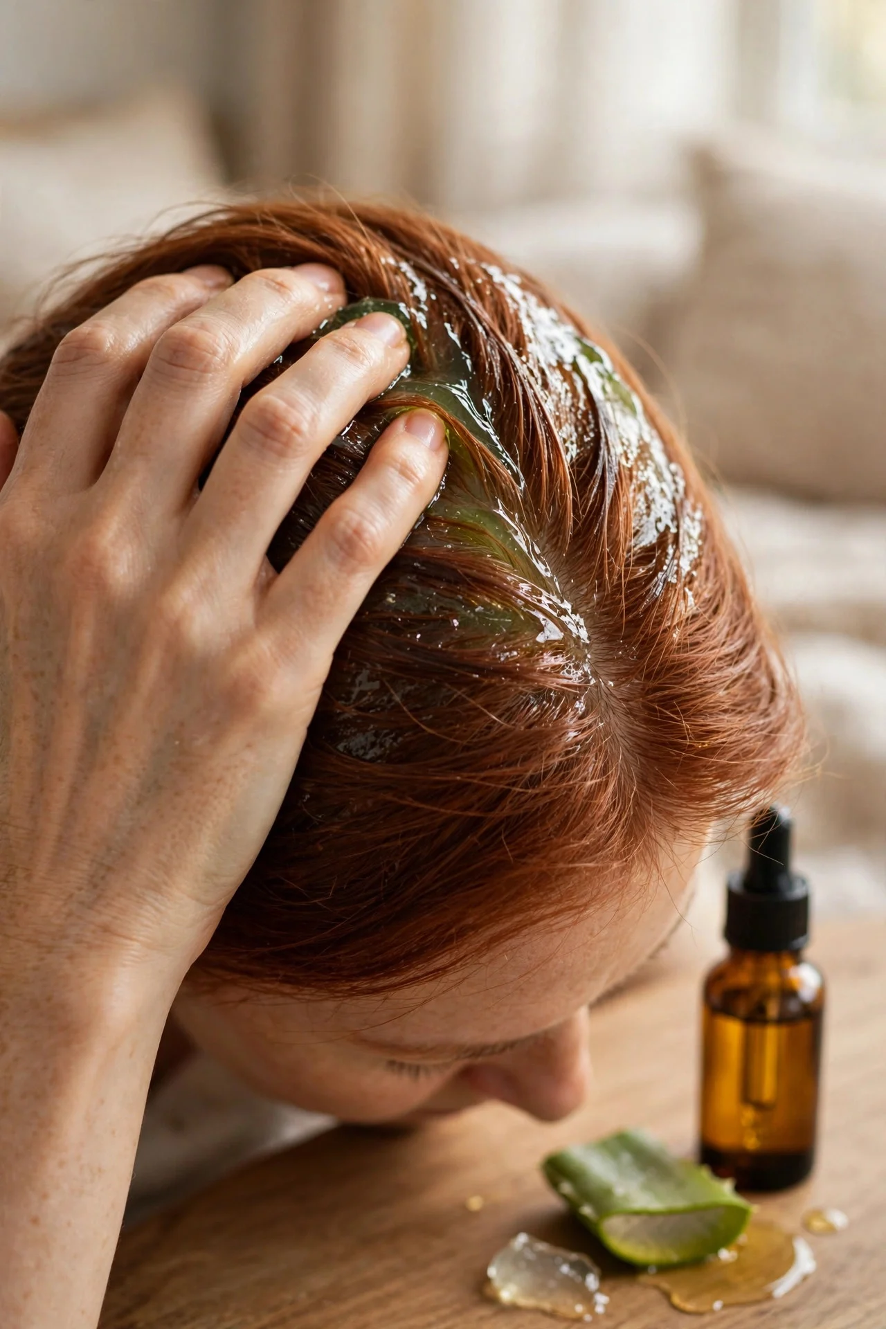 Aloe Vera + Castor Oil Thickening Mask