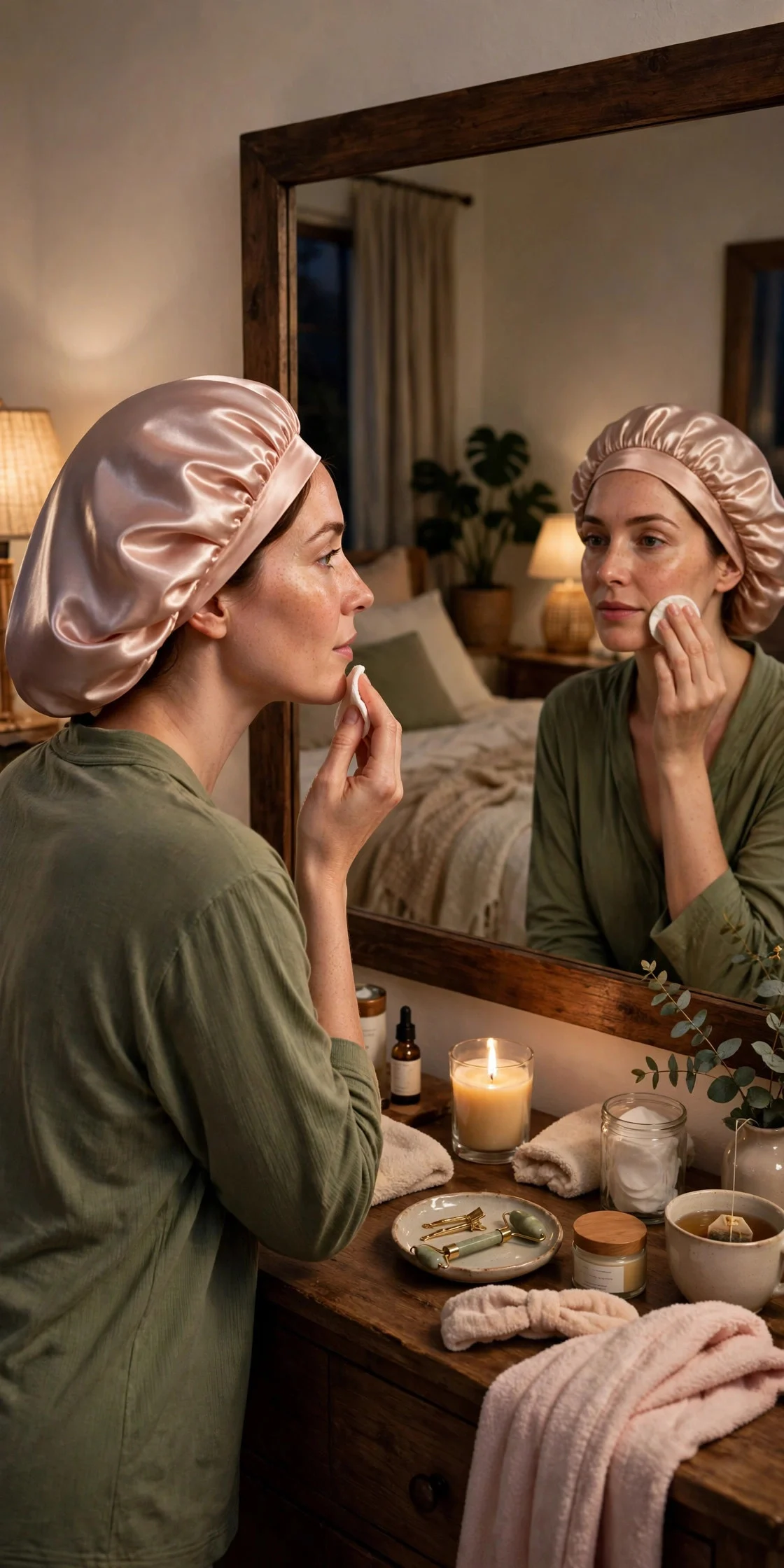 Try a Satin Bonnet or Silk Scarf Wrap