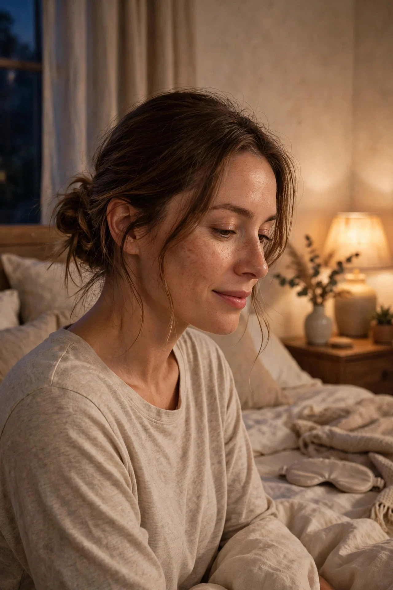 Sleep With Hair in a Low Loose Bun