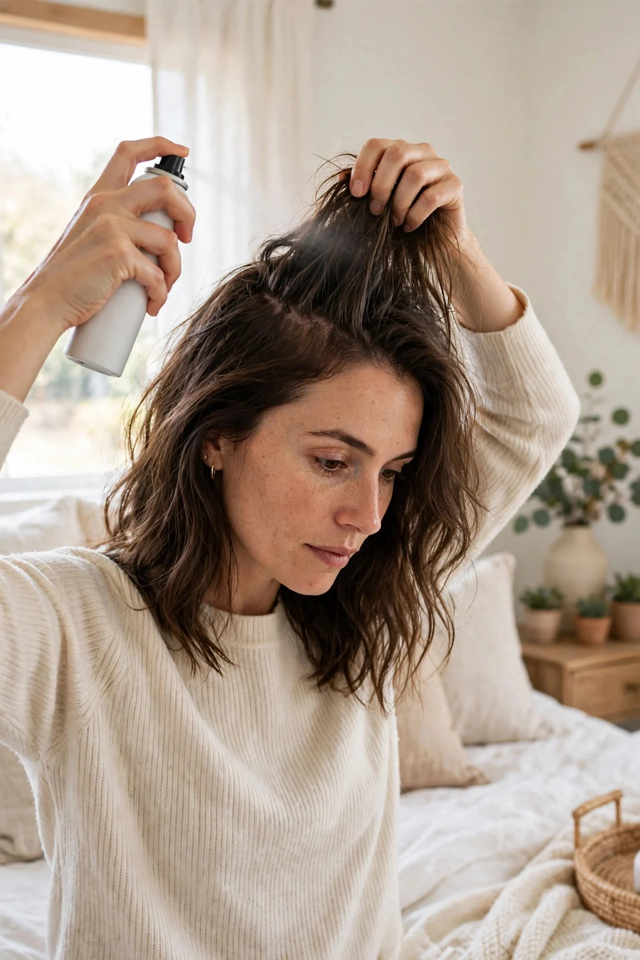 Wash Less Often and Use Dry Shampoo Between Washes