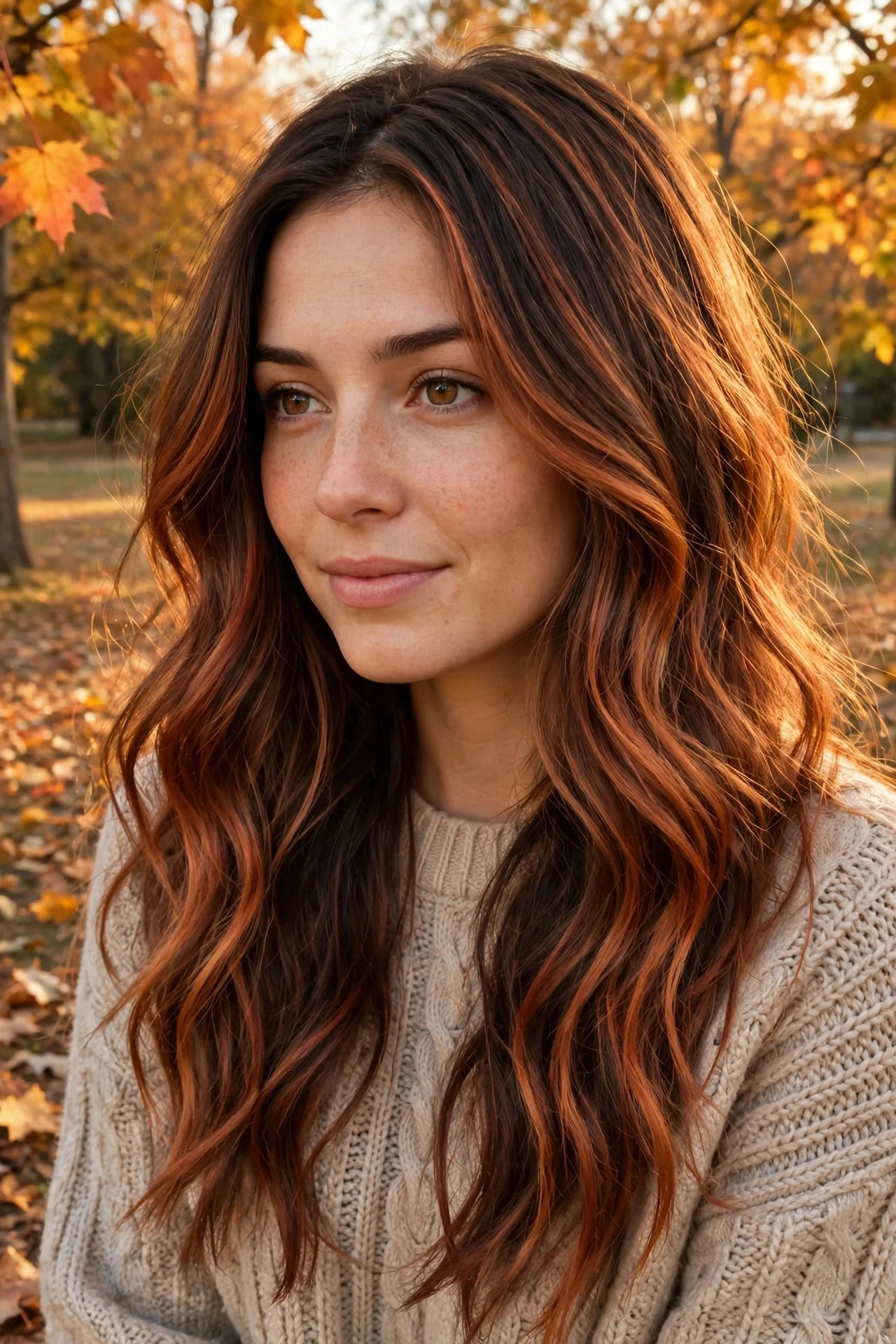 Copper Auburn Balayage