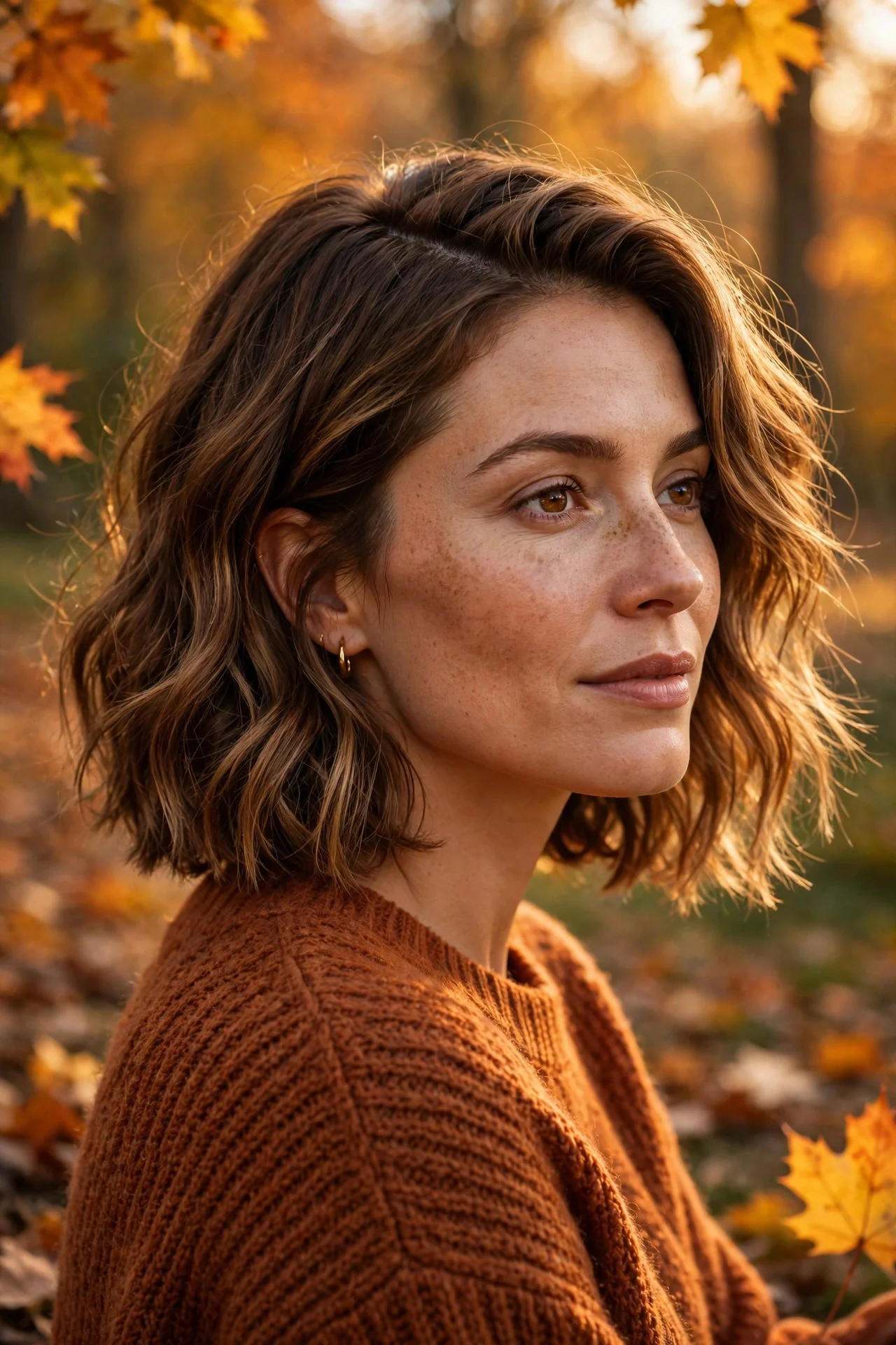 Textured Lob with a Deep Side Part