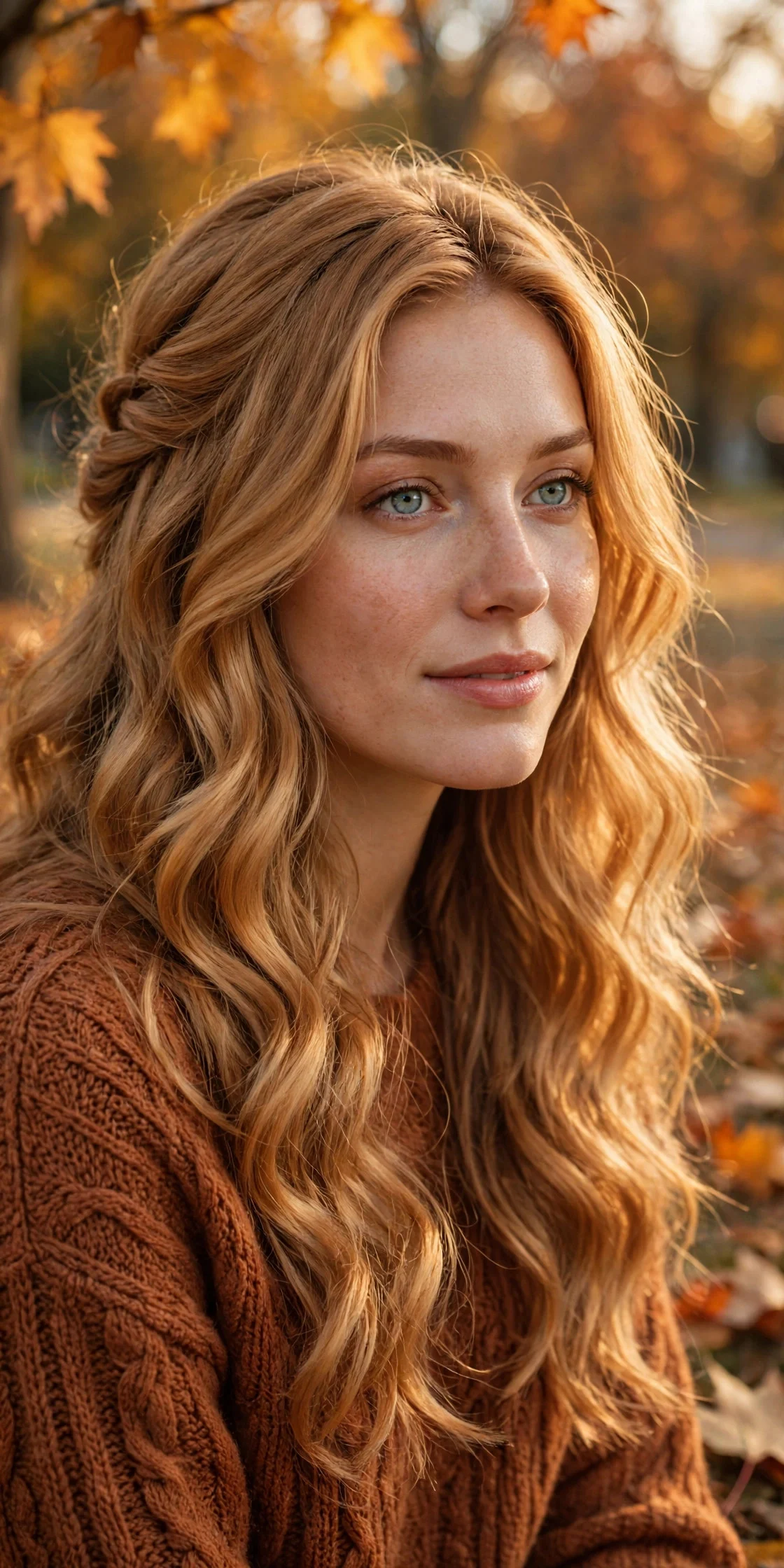 Warm Honey Blonde for Autumn