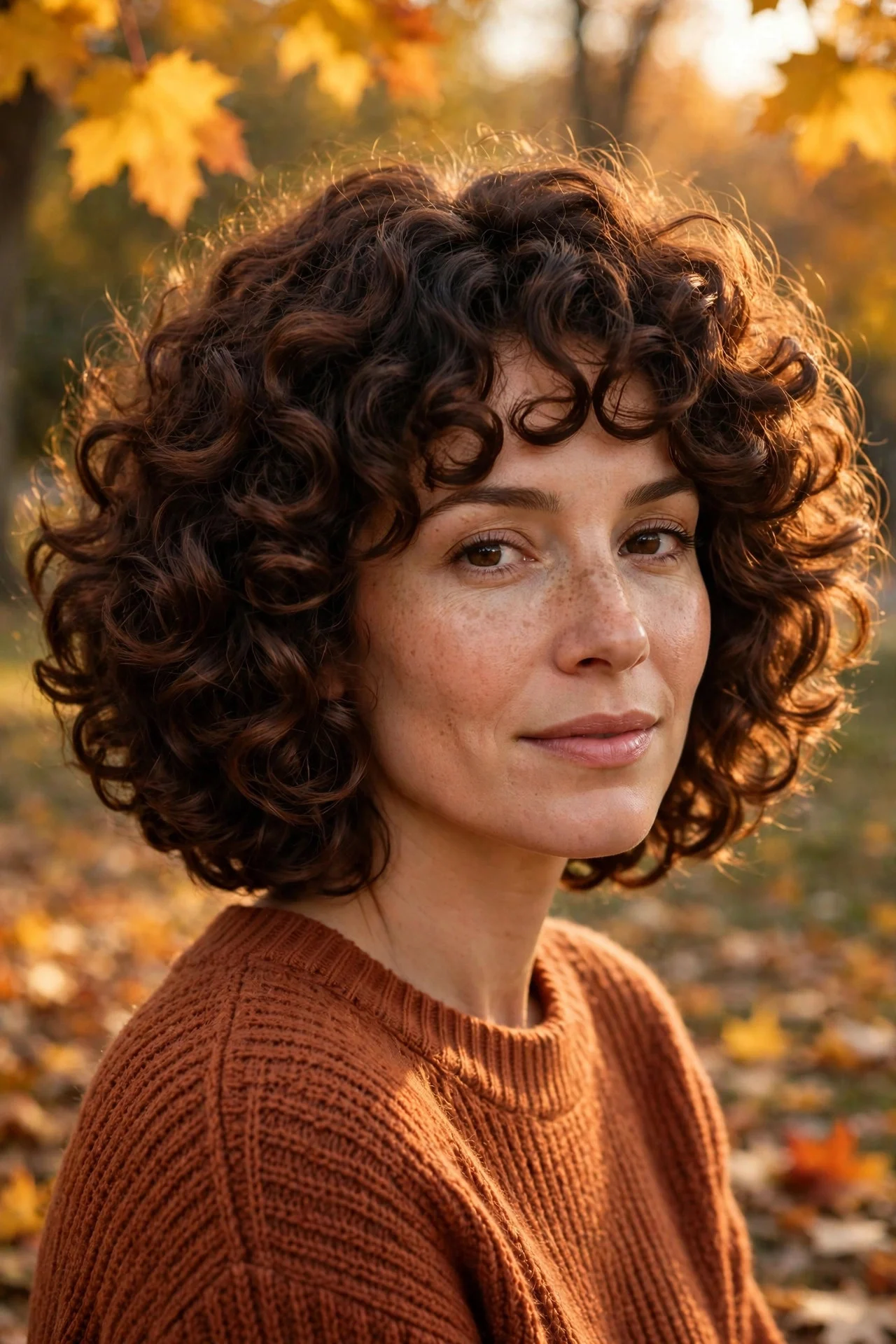 Curly Cut with Rounded Layers