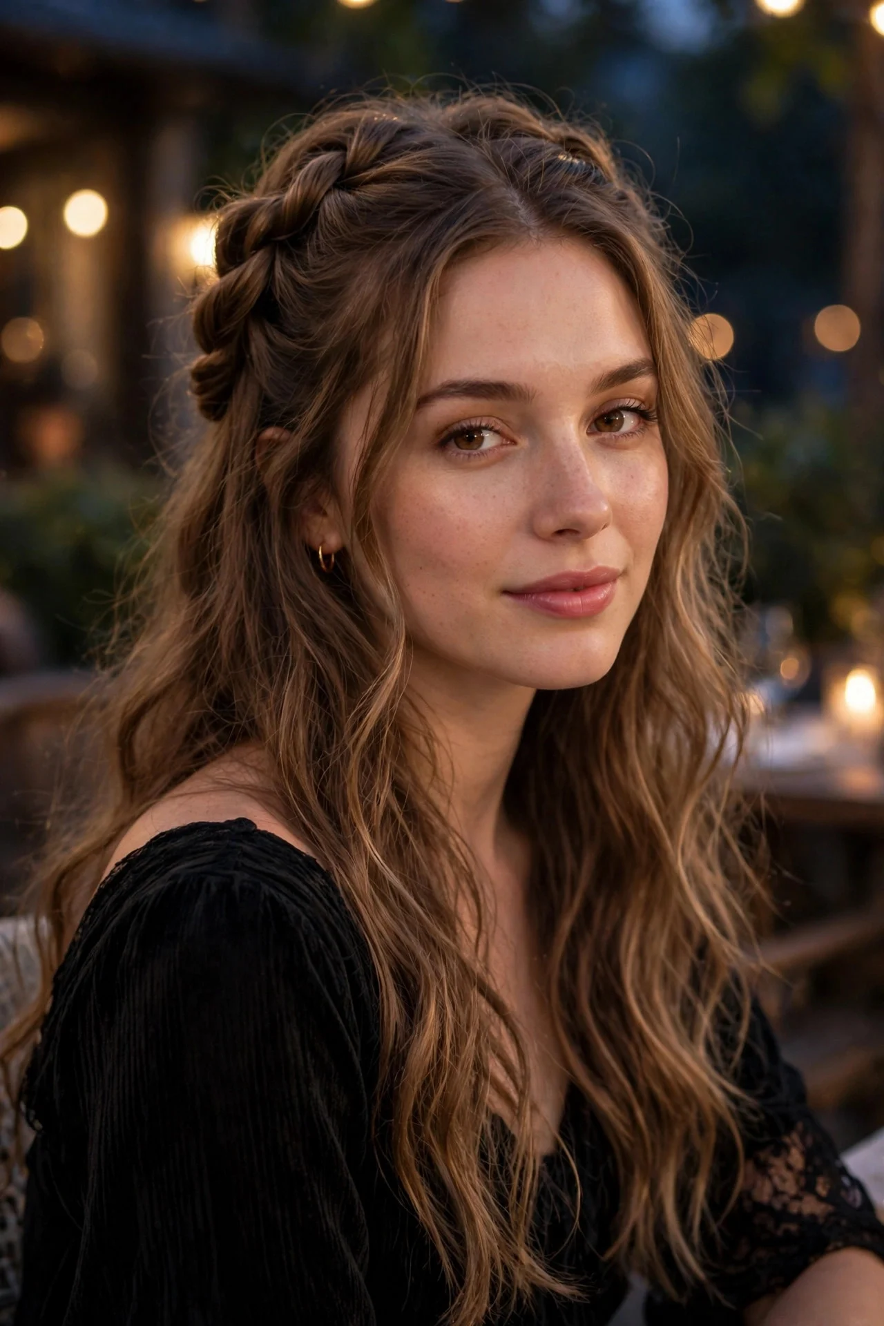 Half-Up Twisted Crown