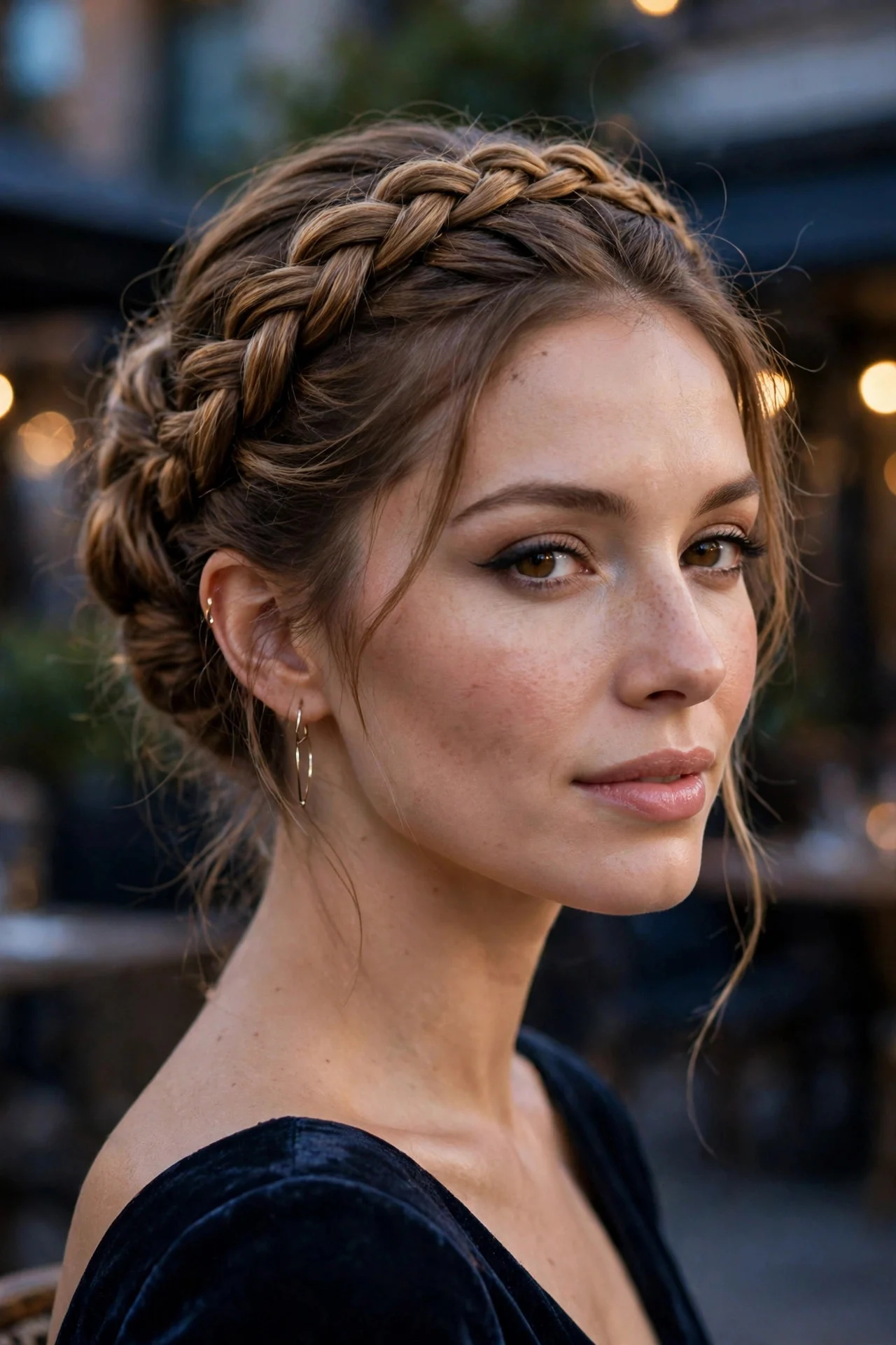 Braided Crown Updo