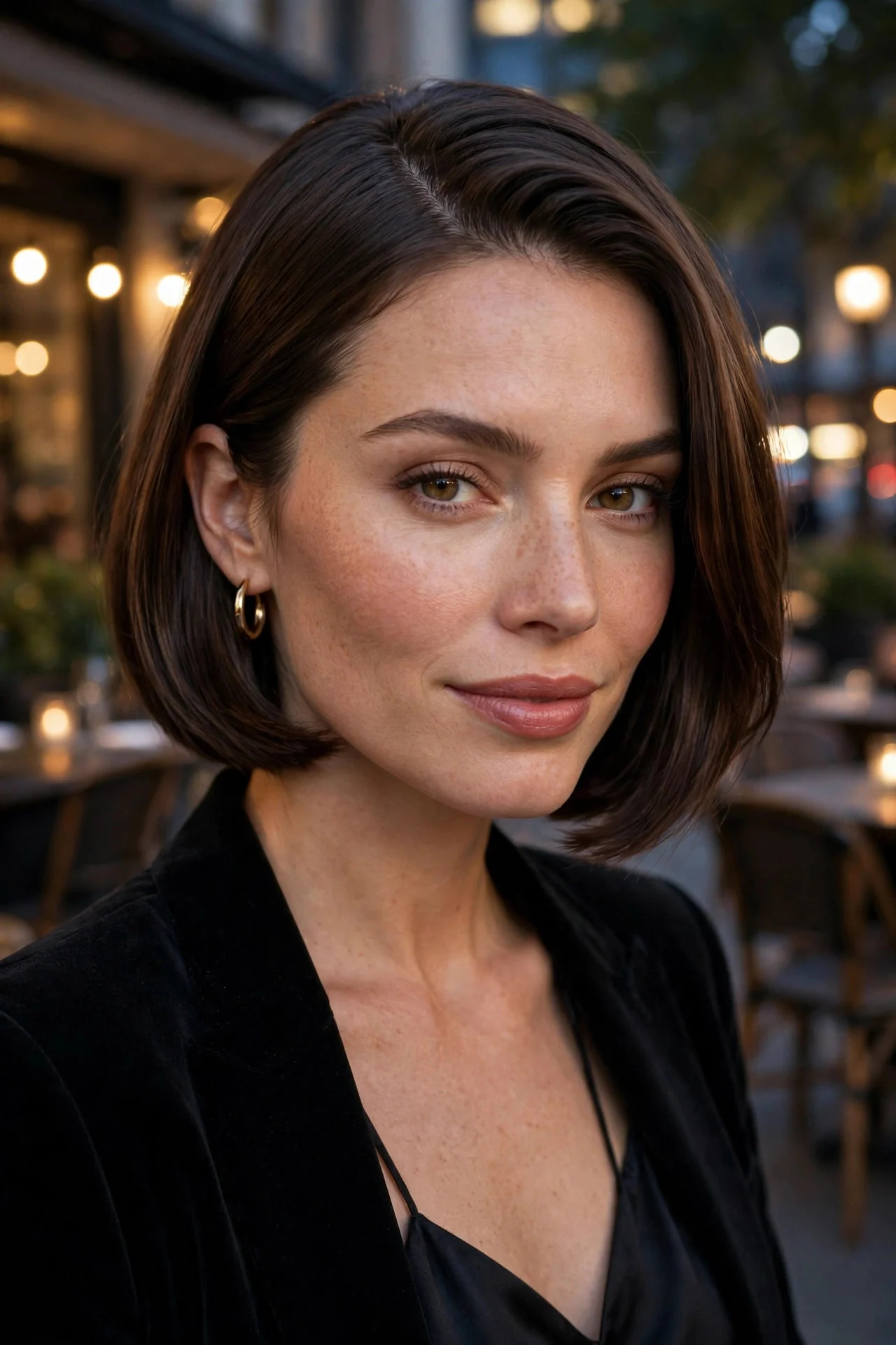 Sleek Side Part Bob