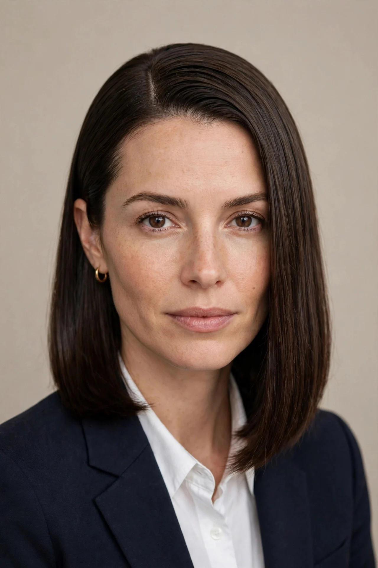 Side-Parted Straight Lob