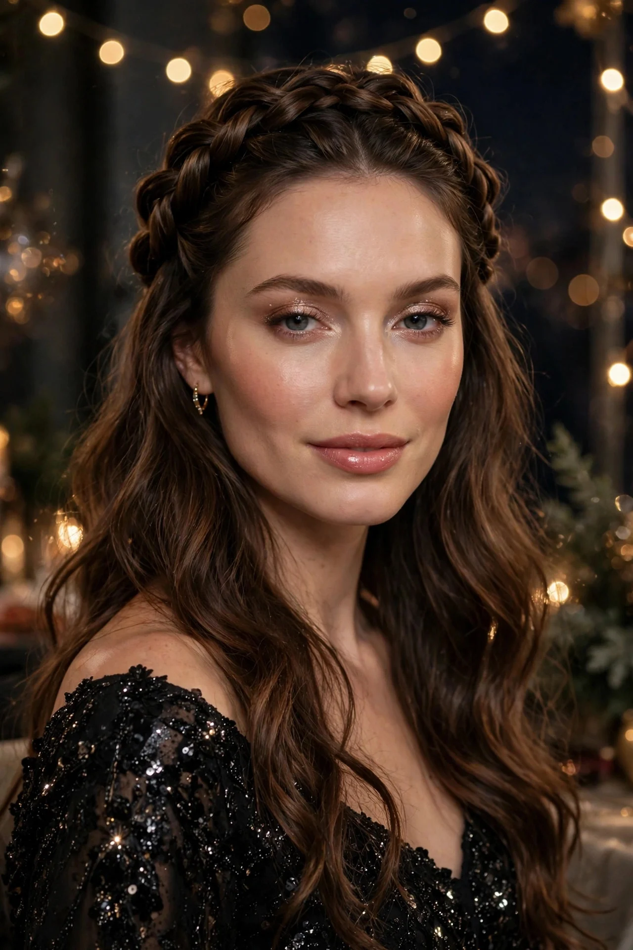 Half-Up Twisted Crown