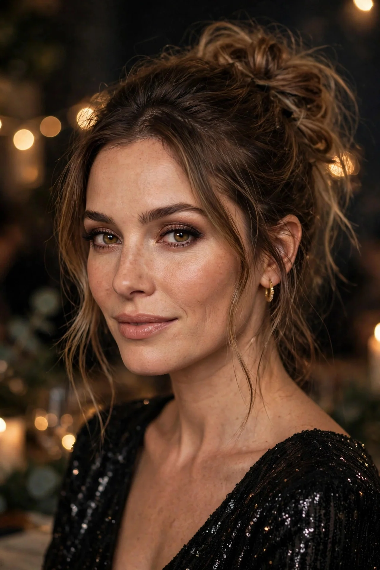 Messy Glam Bun