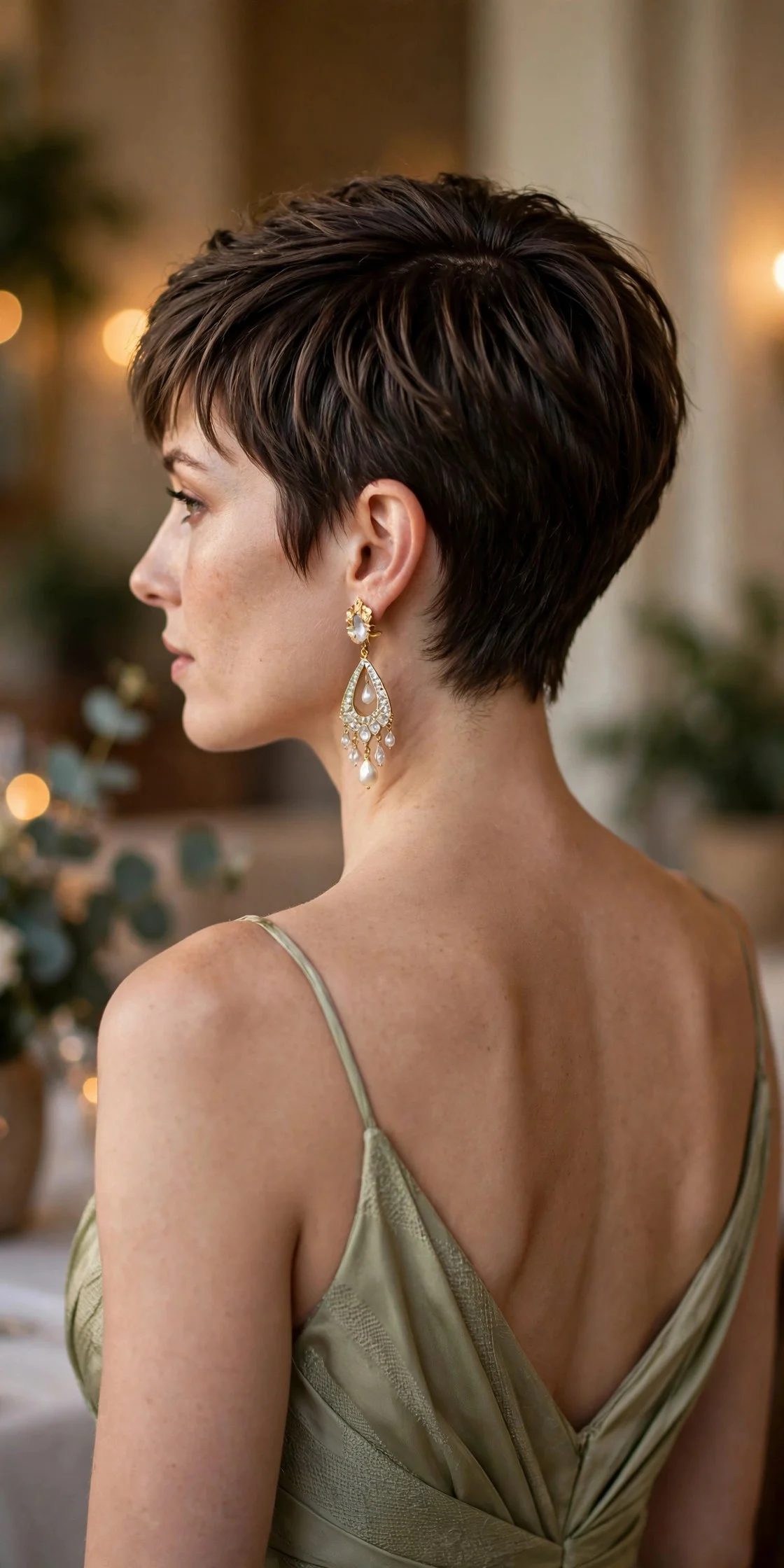 10. Textured Pixie With a Polished Finish