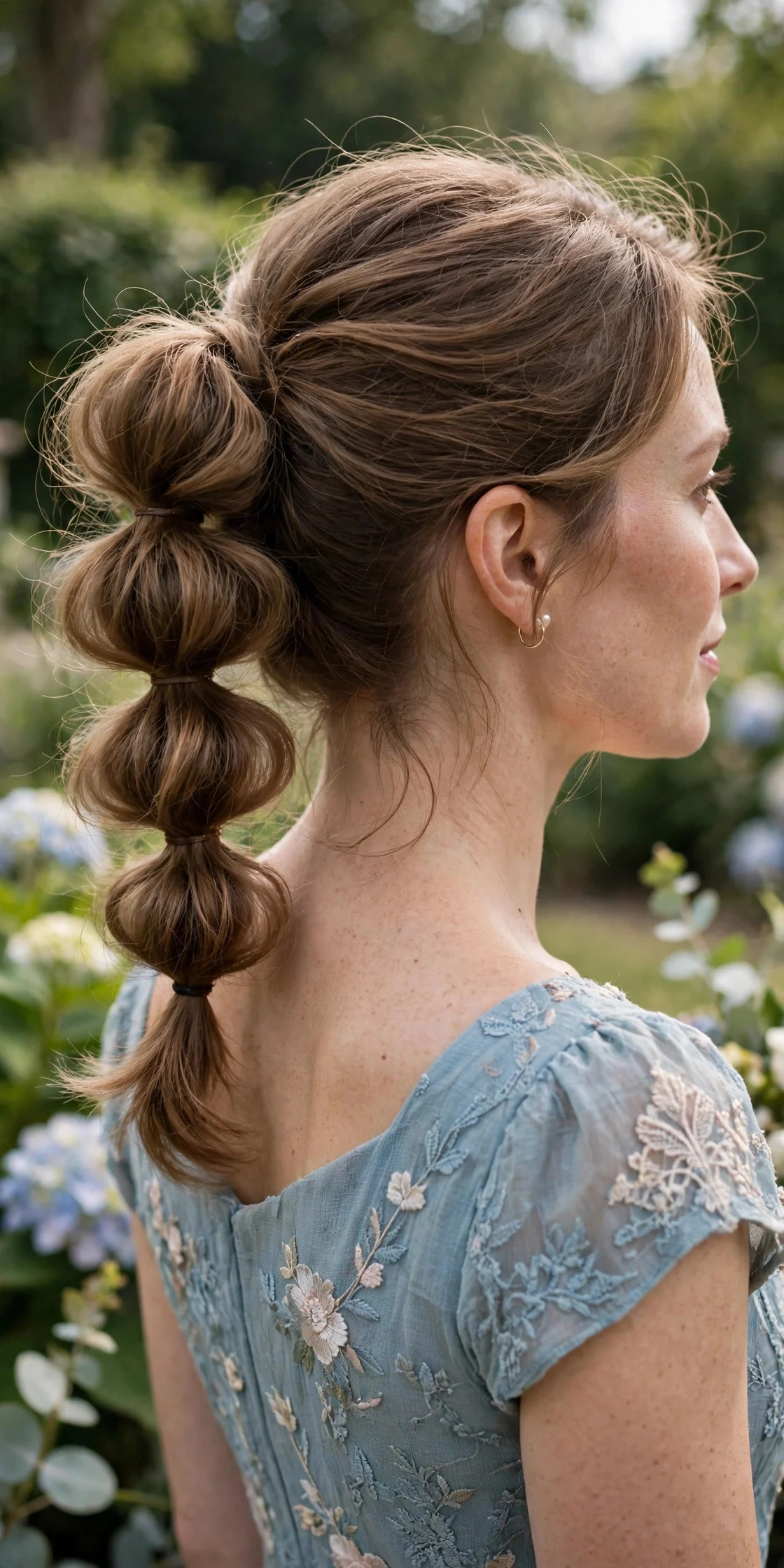11. Bubble Ponytail With Soft Volume
