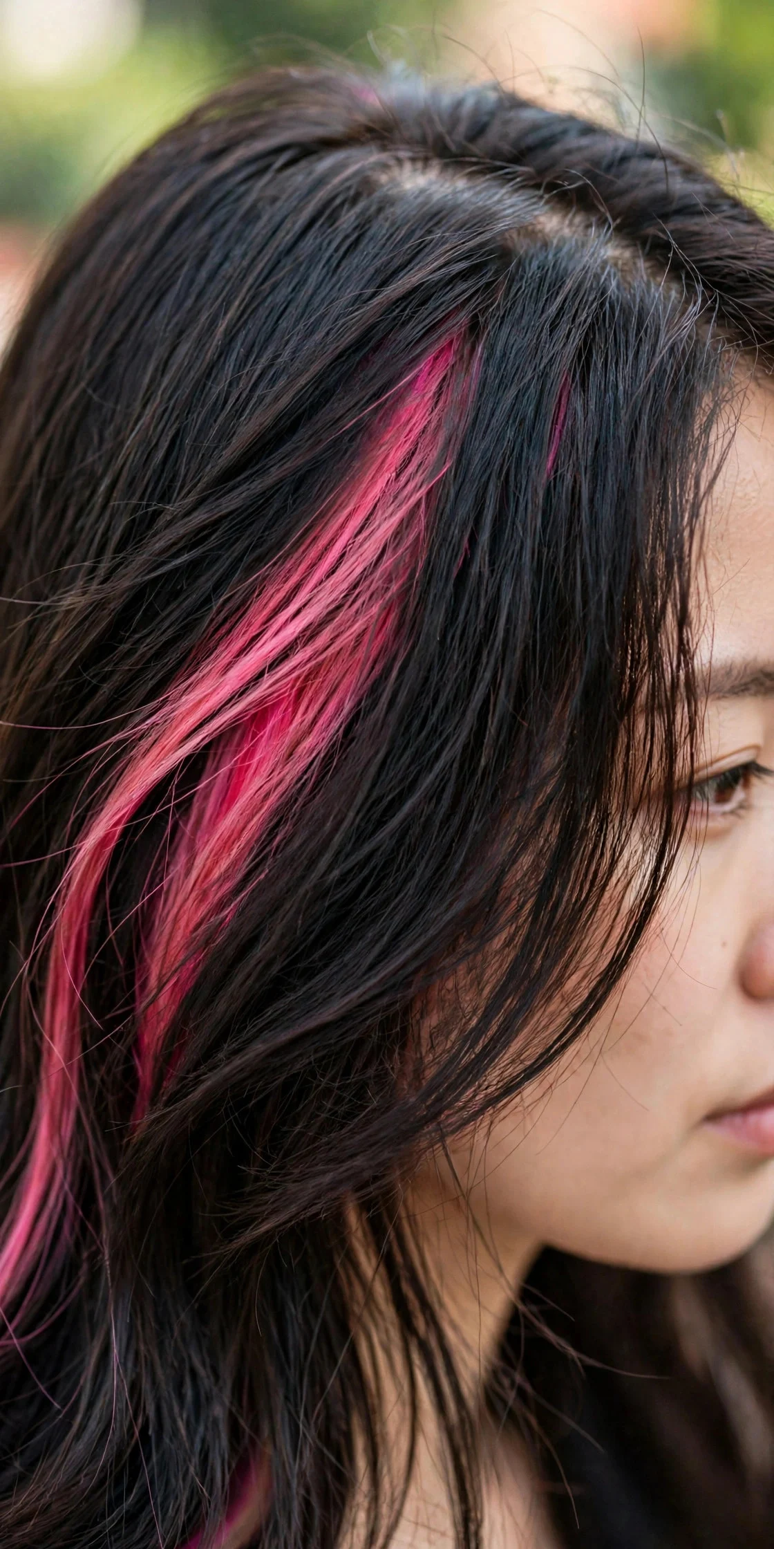 Classic Peekaboo Underlayer Stripe hair