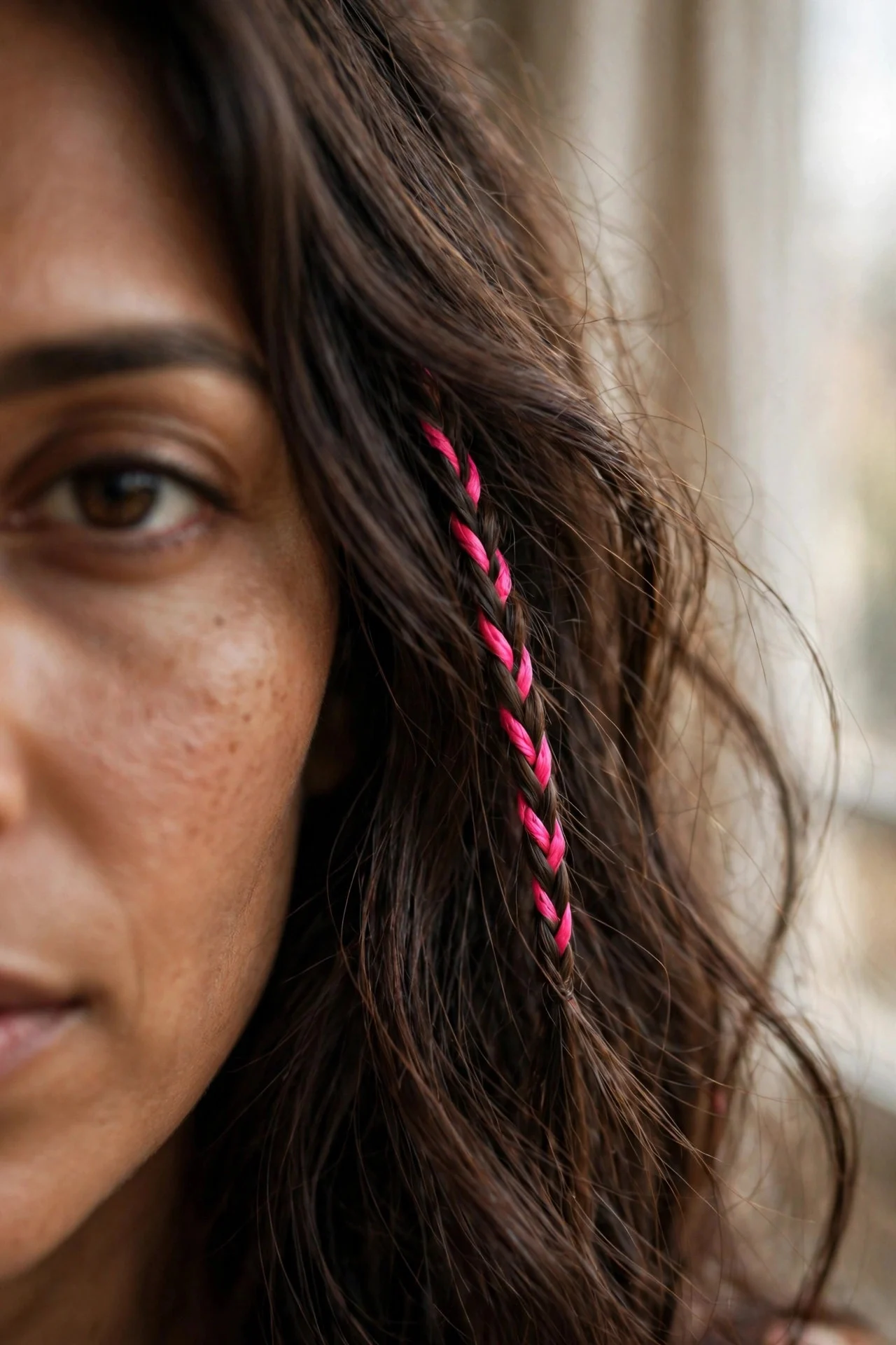 Single Braid Stripe hair