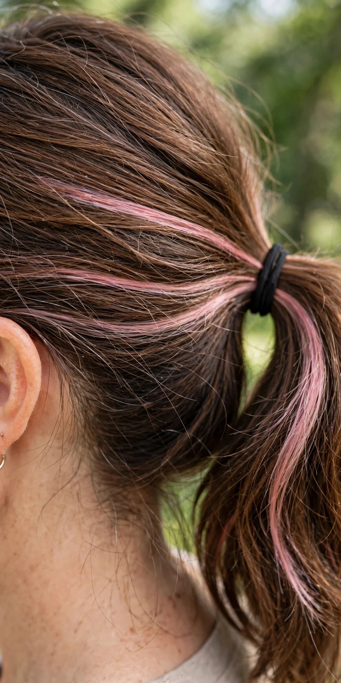 The Temporary Rinse-Out Stripe hair