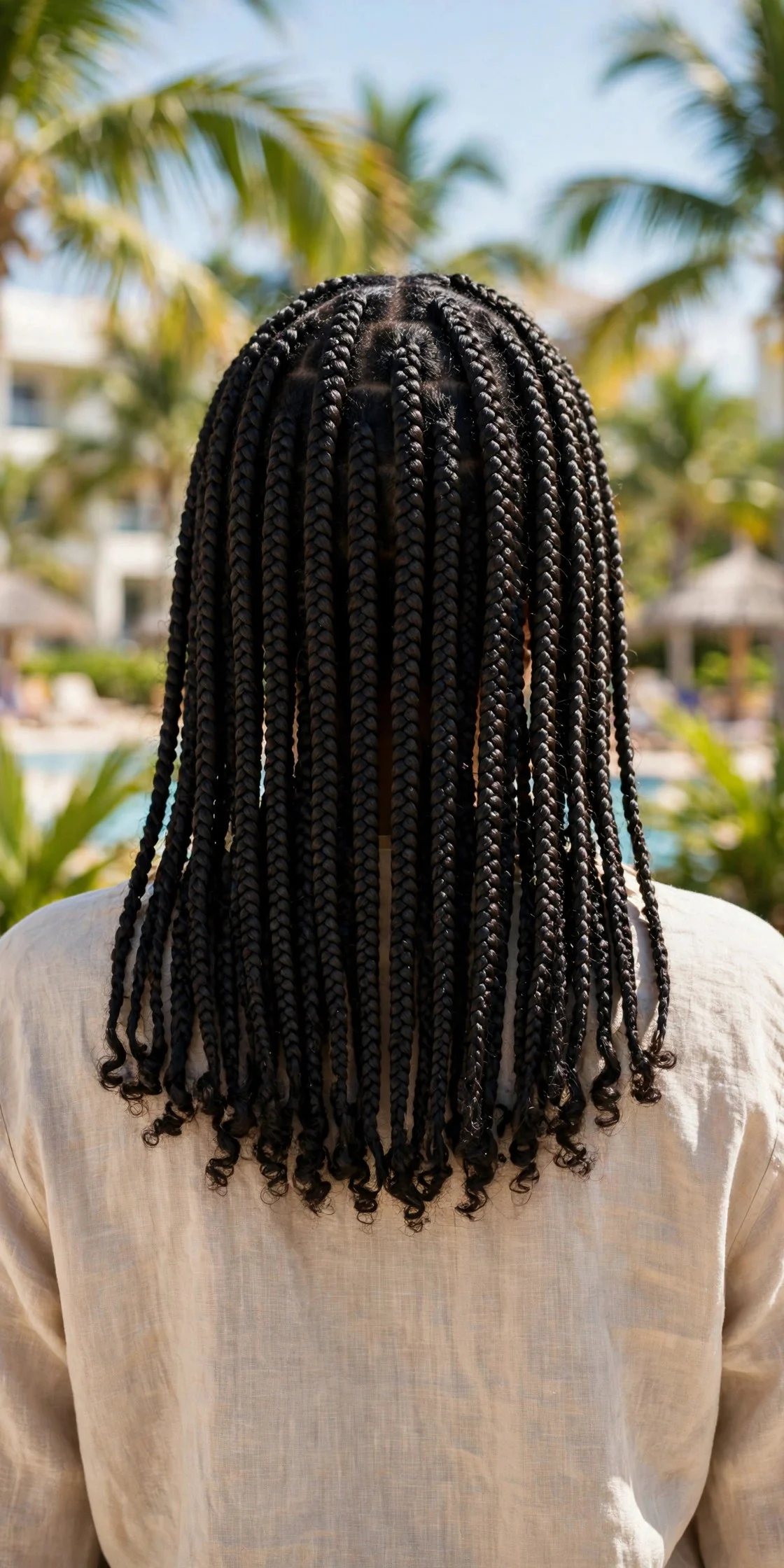 4. Box Braids for a Truly Hands-Off Holiday