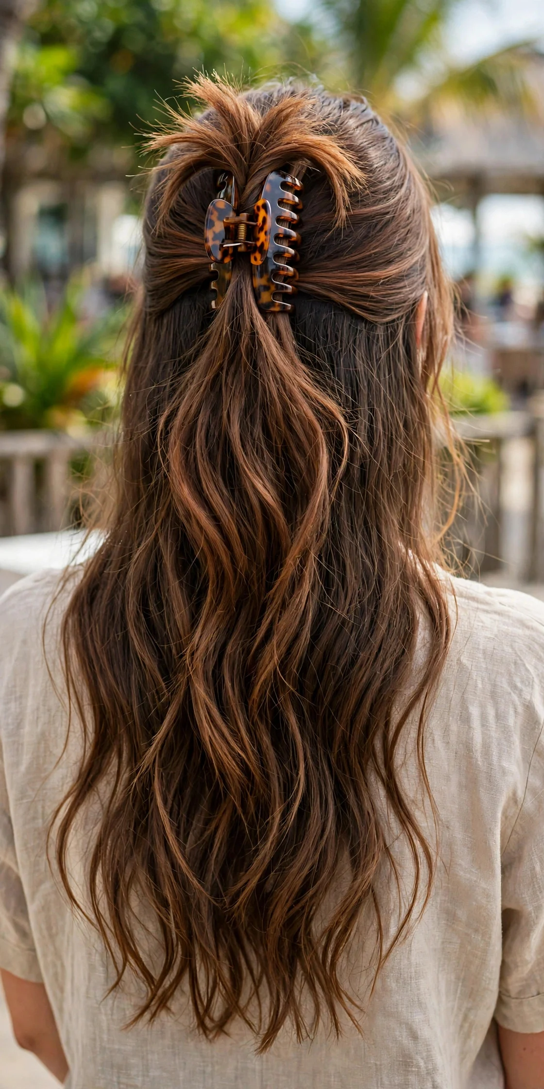 5. The Half-Up Claw Clip Twist