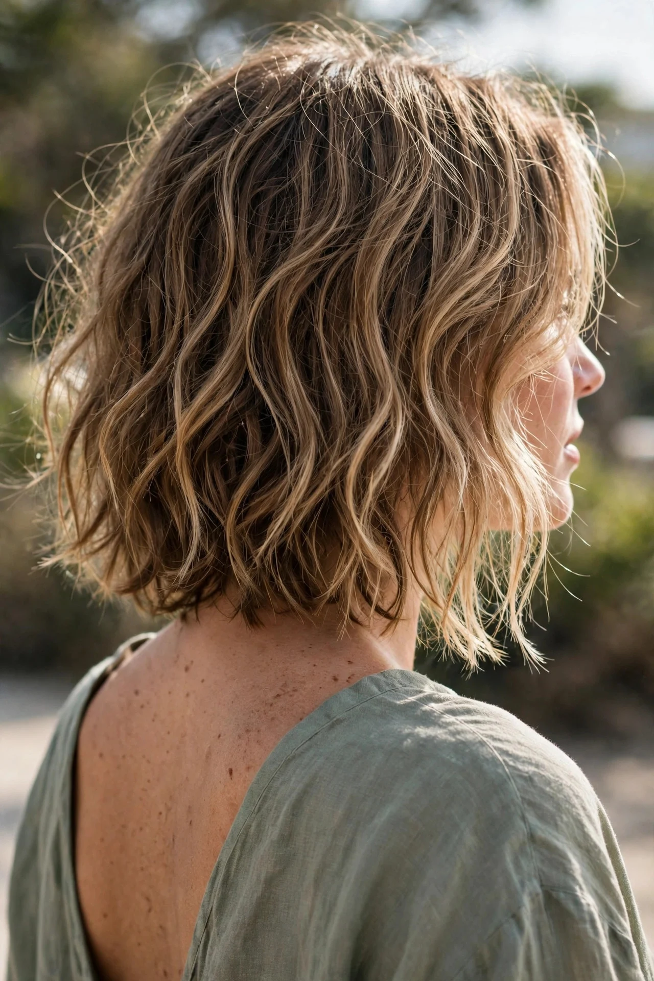 8. The Textured Lob with Air-Dried Ends