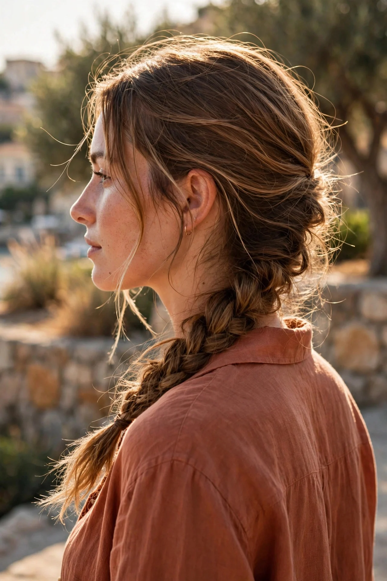 13. The Side Braid Over One Shoulder