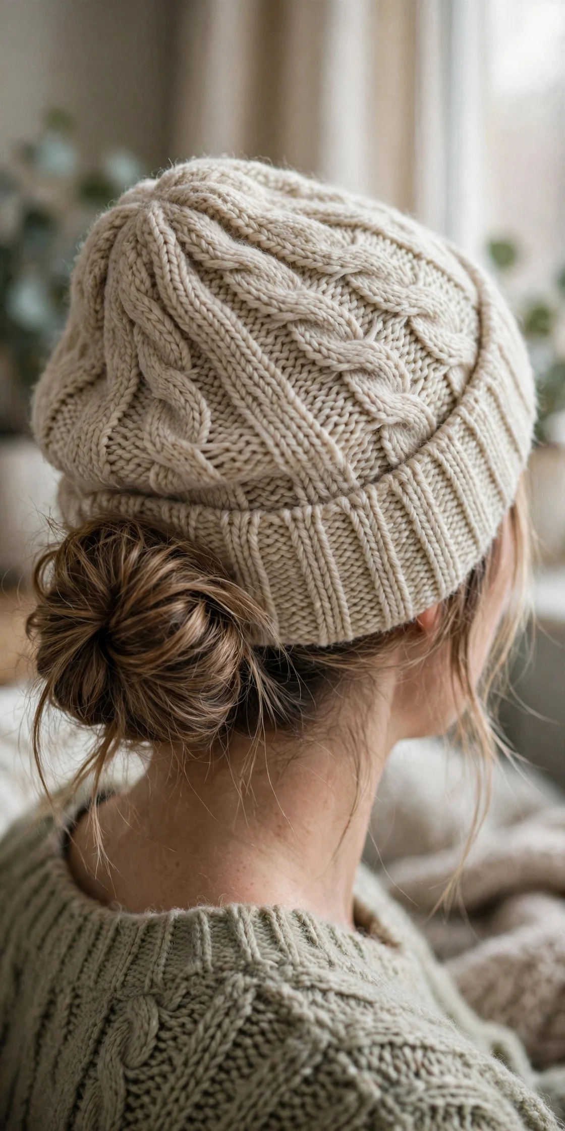 1. Low Textured Bun at the Nape