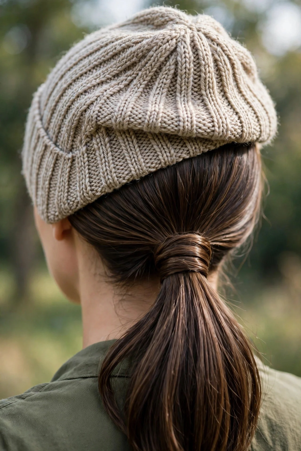 4. Sleek Low Ponytail