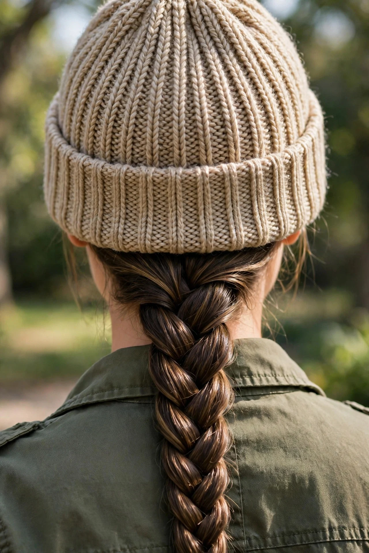 6. French Braid Down the Back
