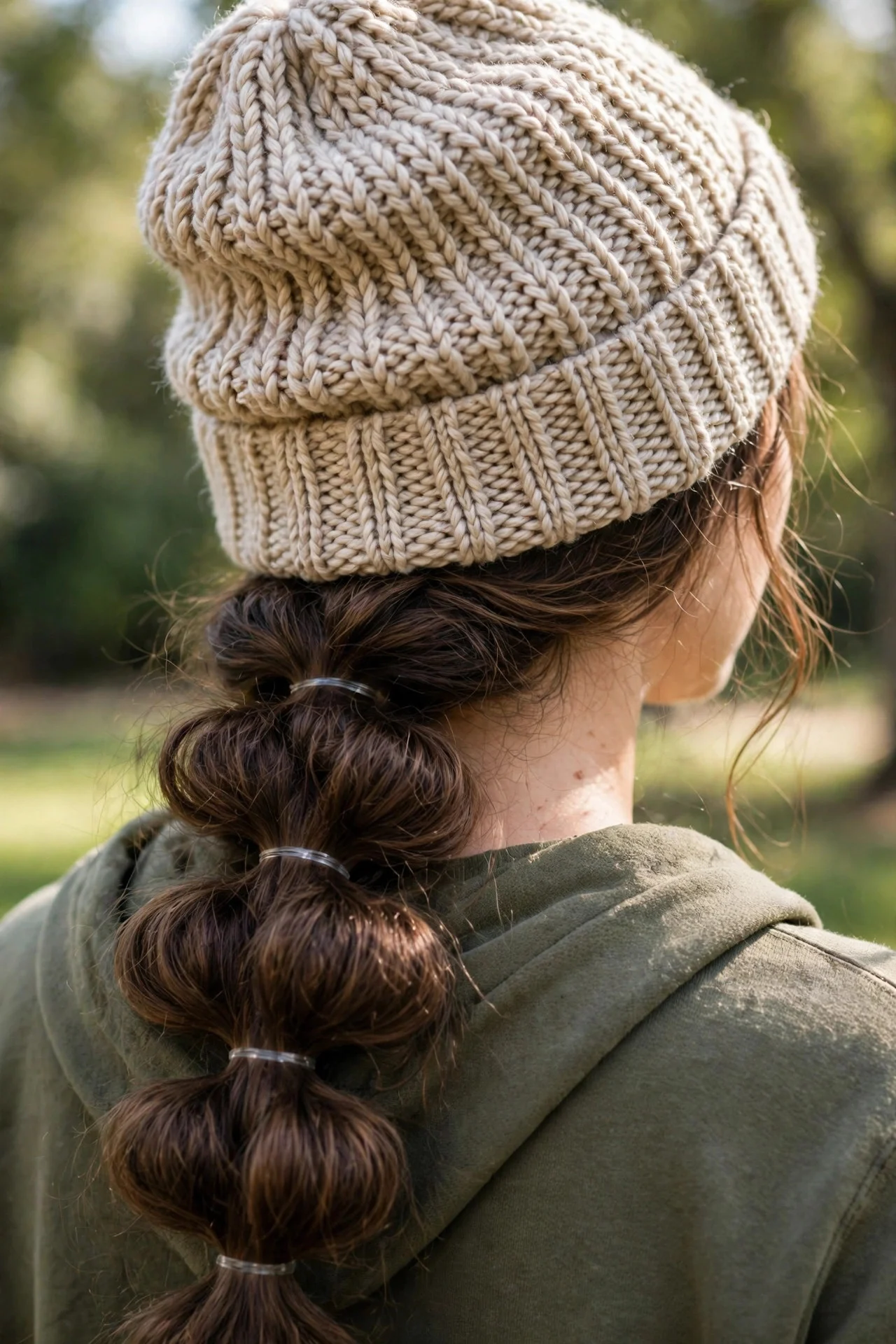 9. Bubble Braid Ponytail