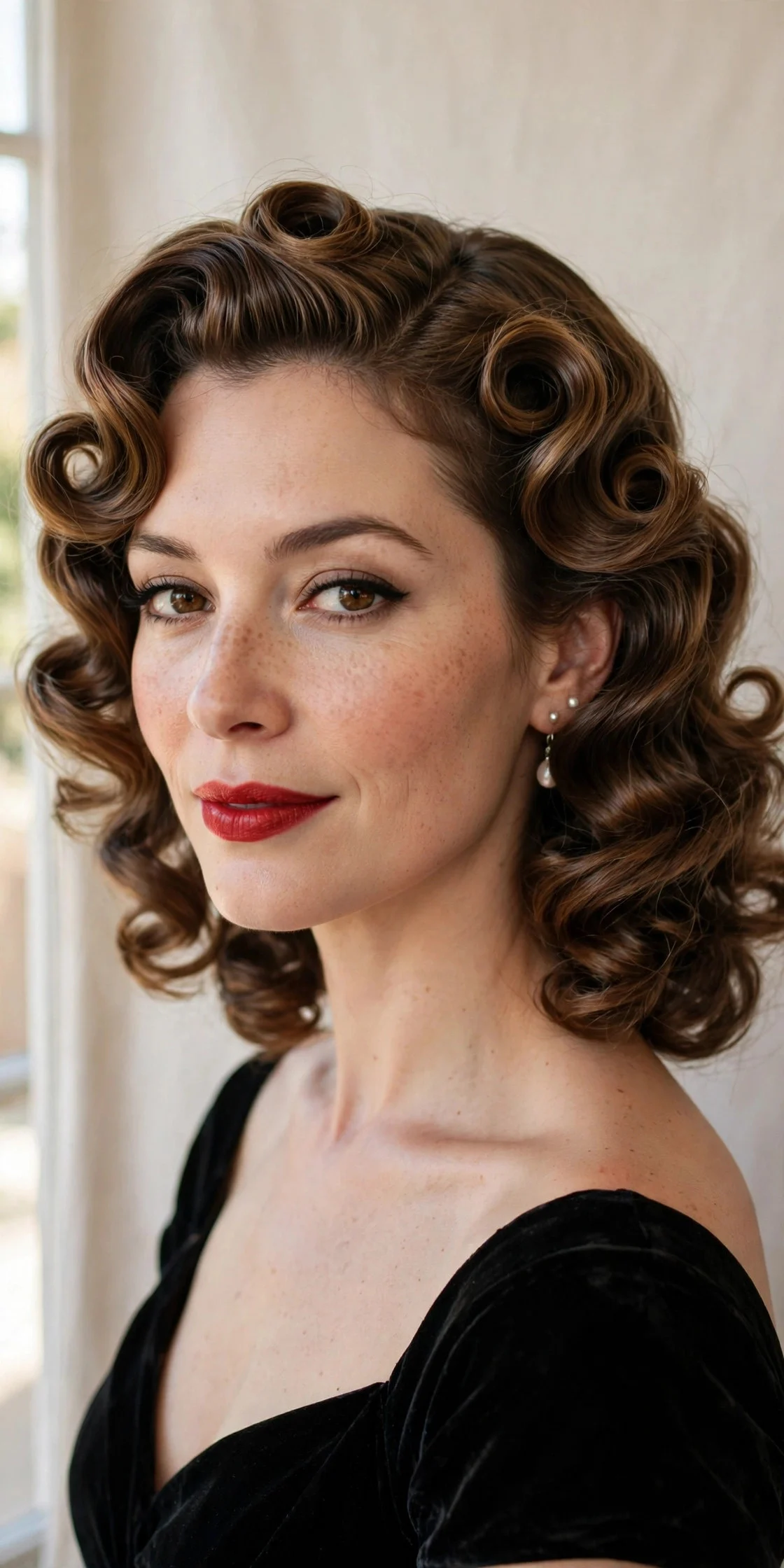 6. Glamorous Old Hollywood Curls