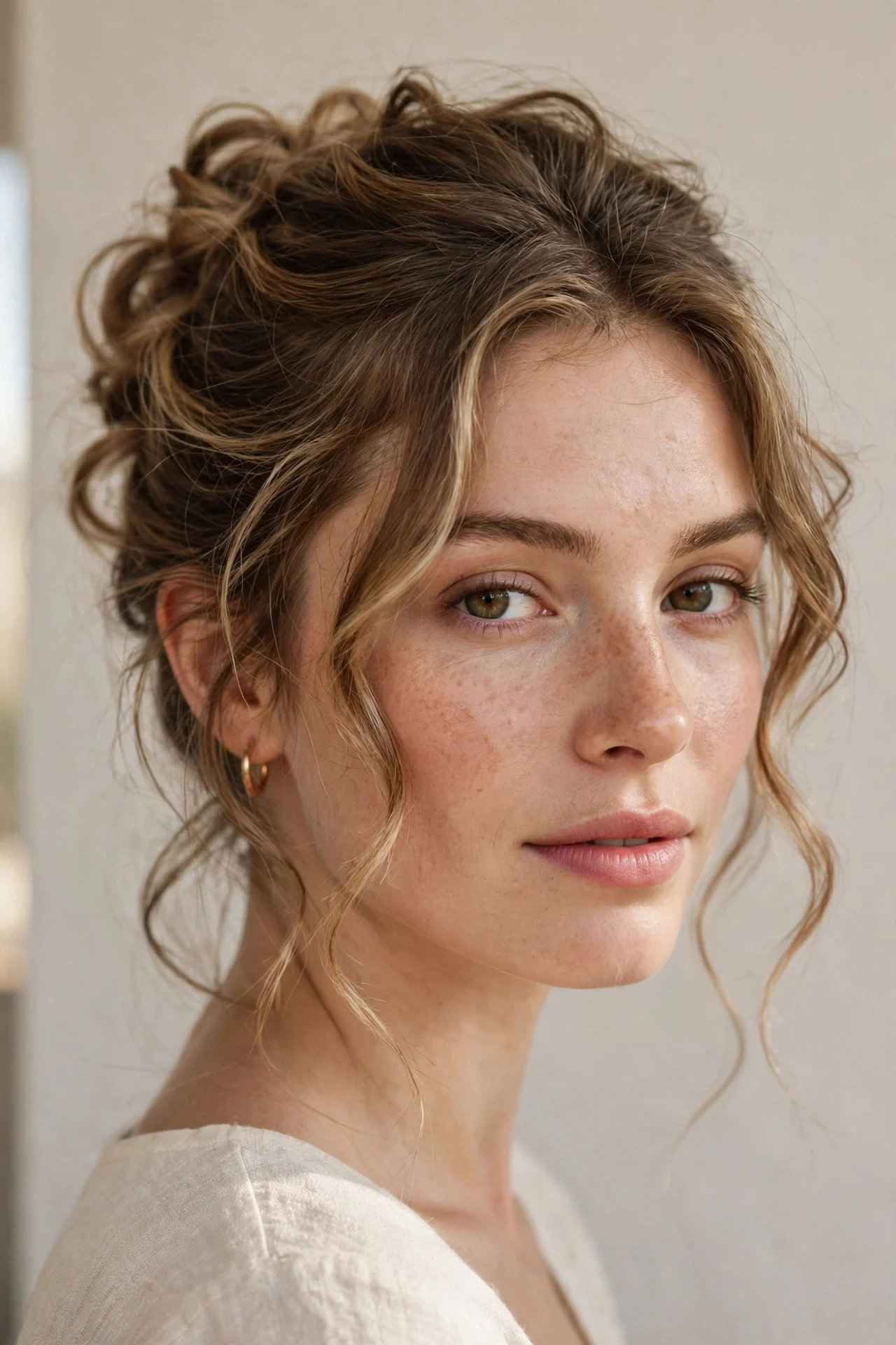 9. Romantic Loose Updo