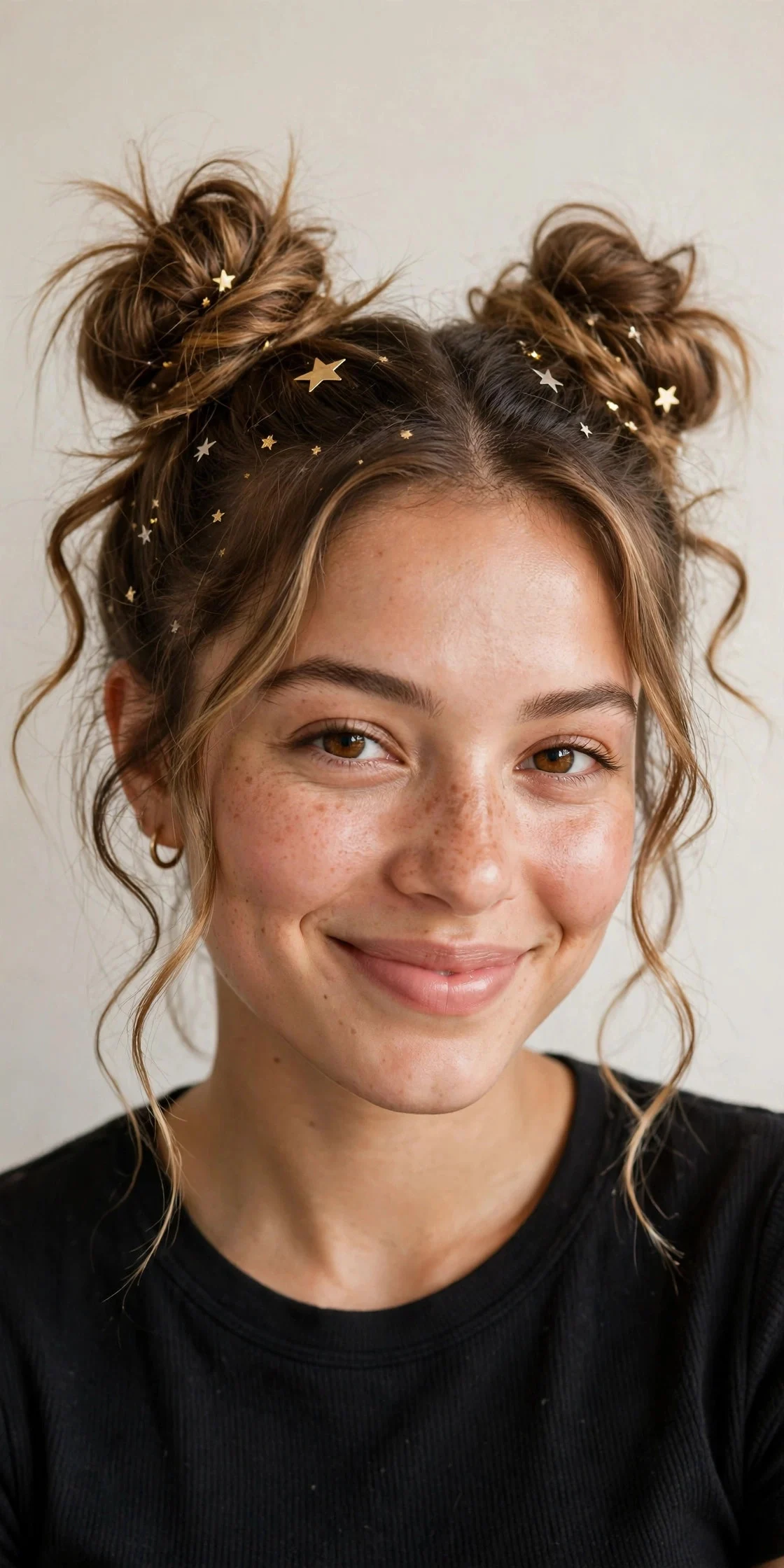 13. Playful Space Buns