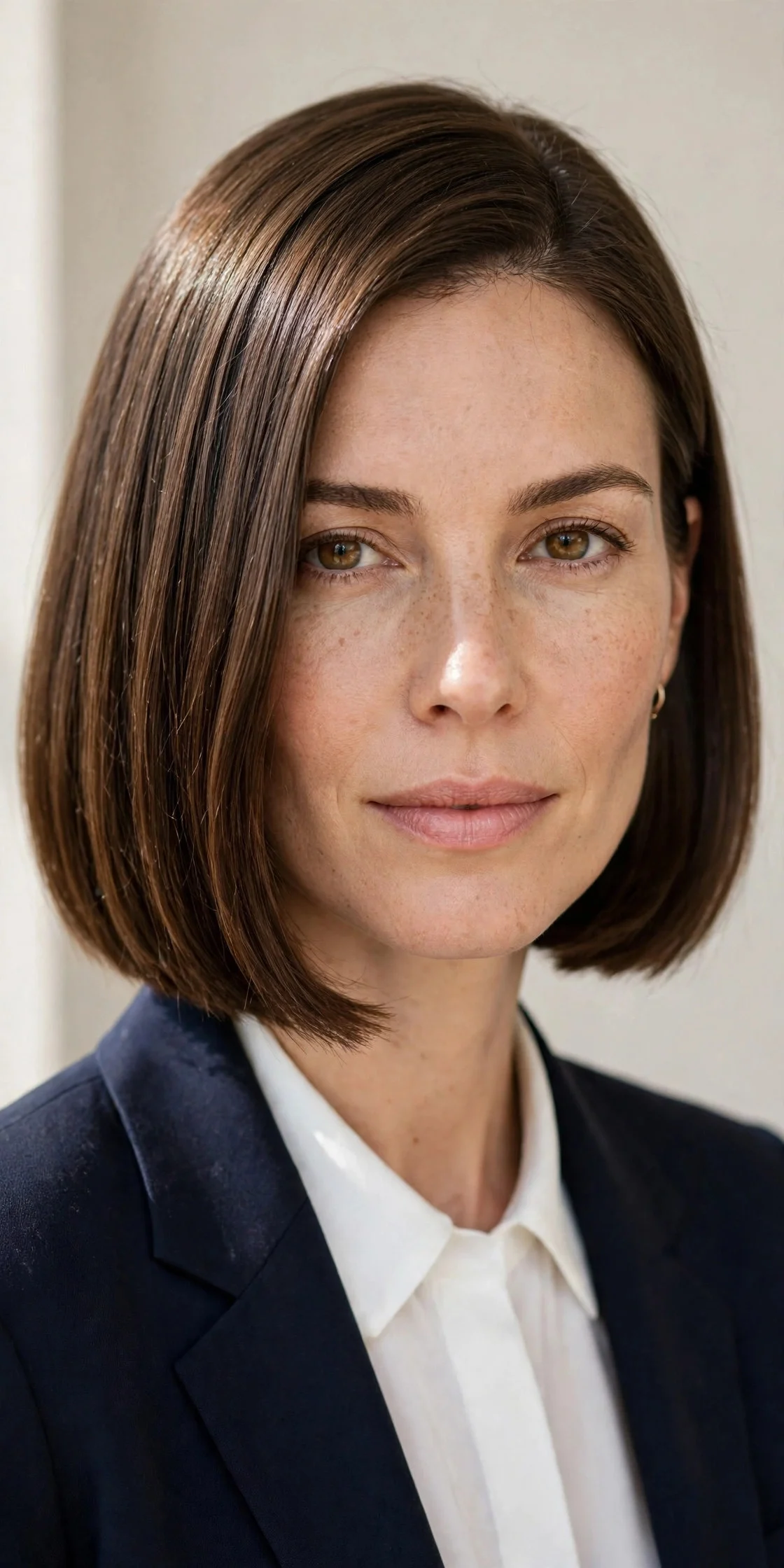 7. Blunt Bob with a Side Part
