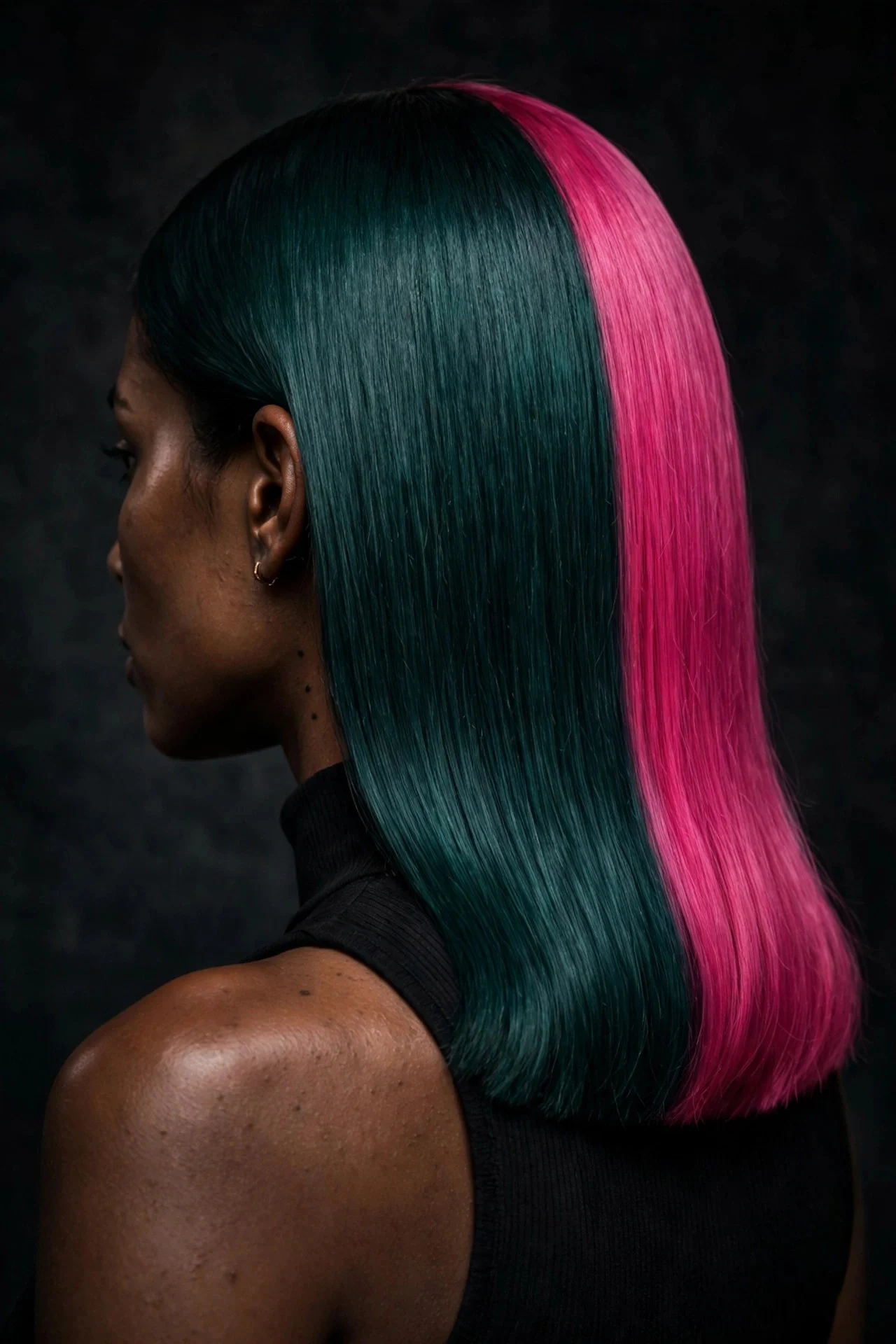 Bold Jewel-Tone Blocks hair