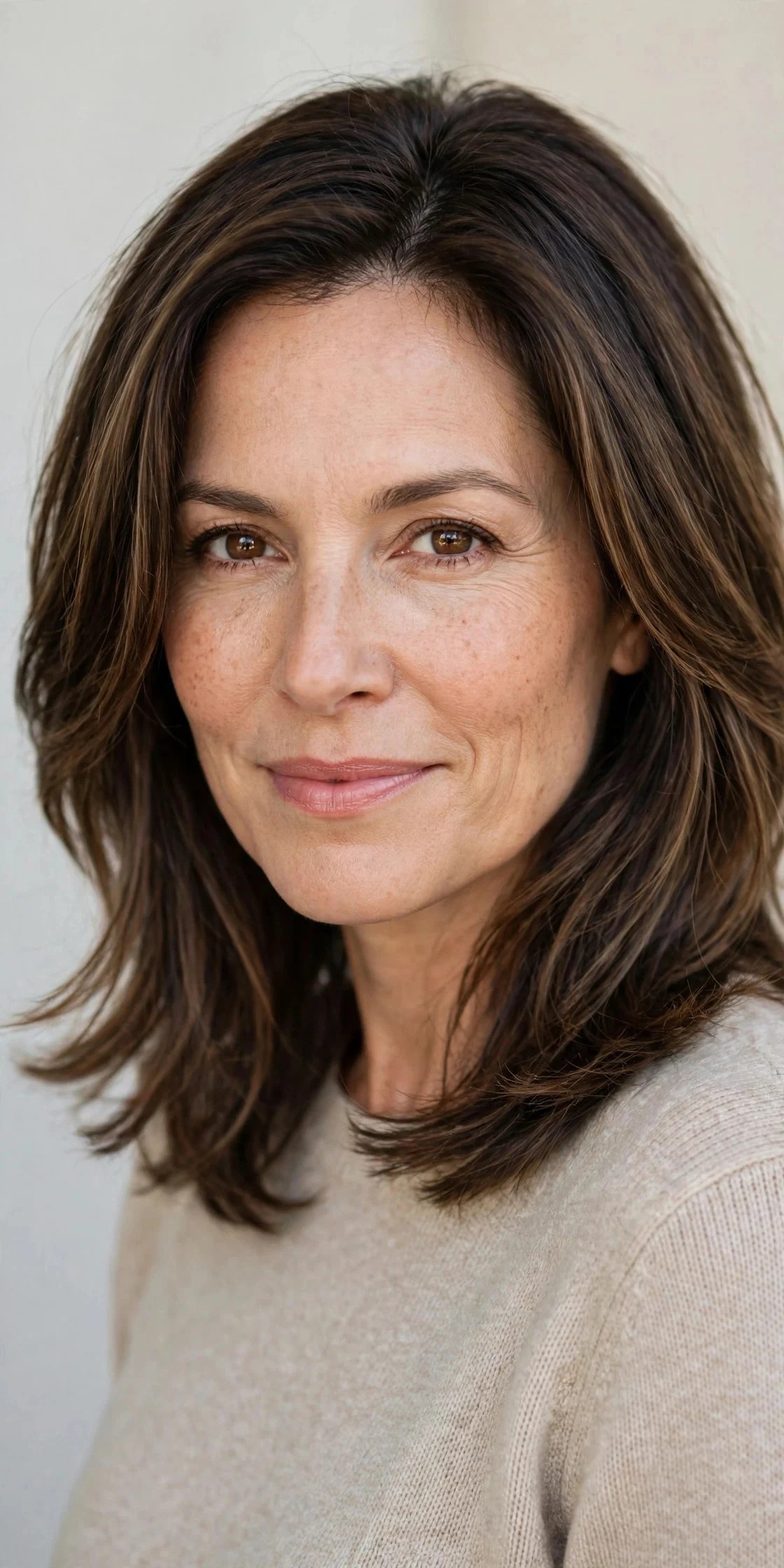 1. Shoulder-Length Layers with Soft Ends