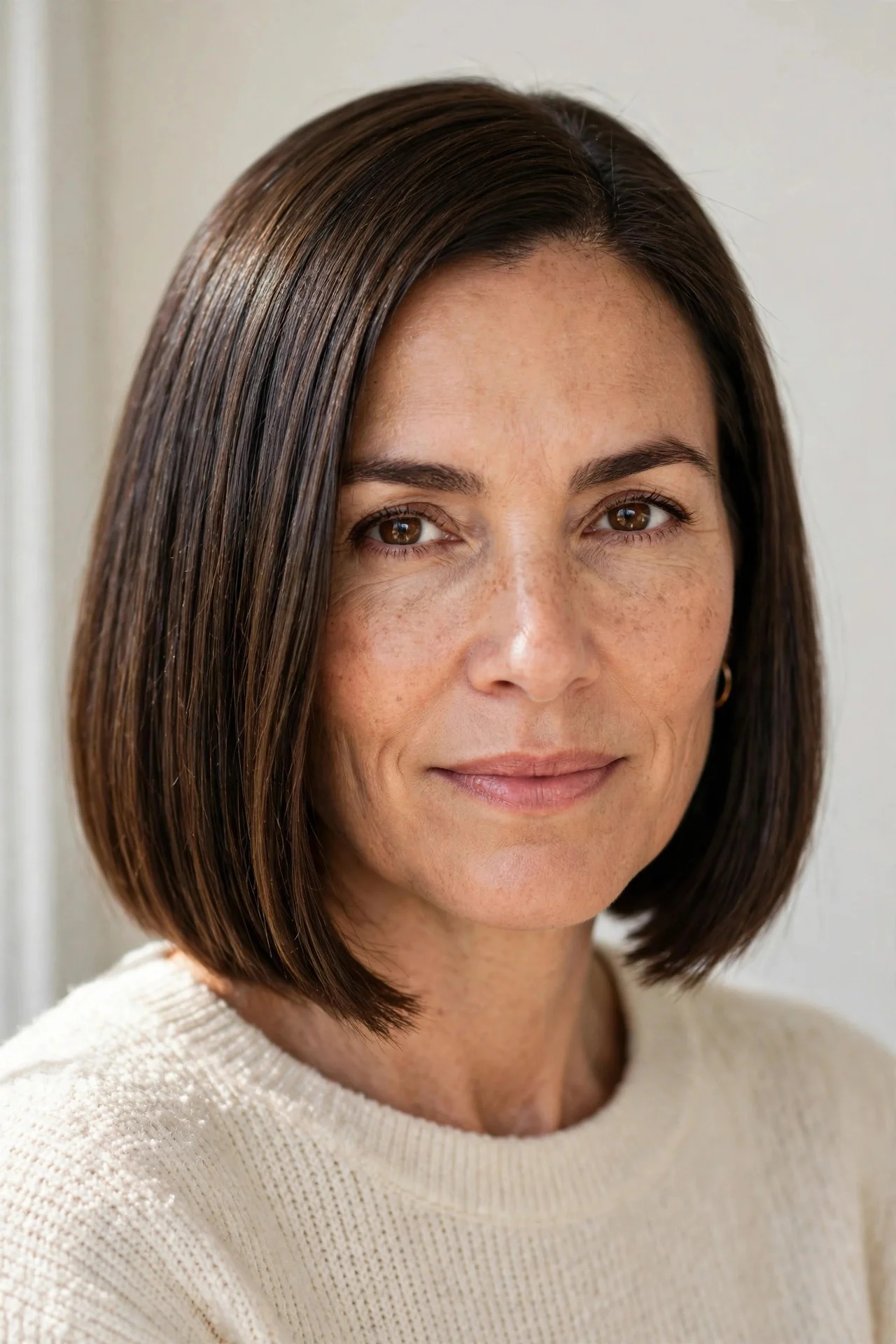 6. Sleek Blunt Bob
