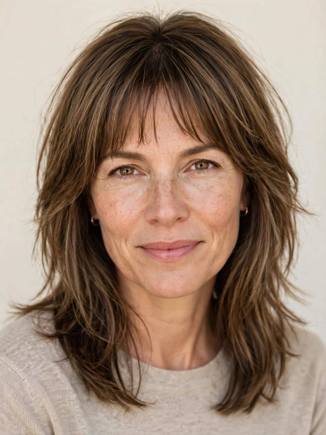 12. Layered Cut with Wispy Bangs
