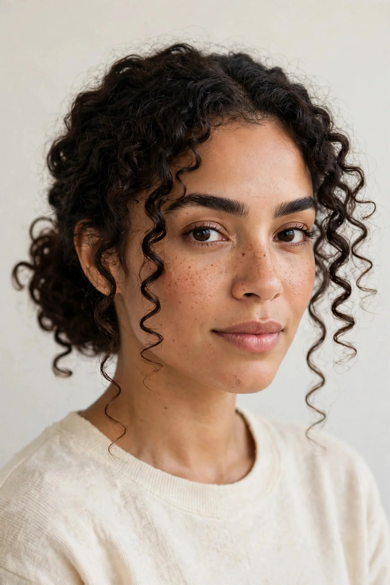 12. Low Bun with Loose Curls