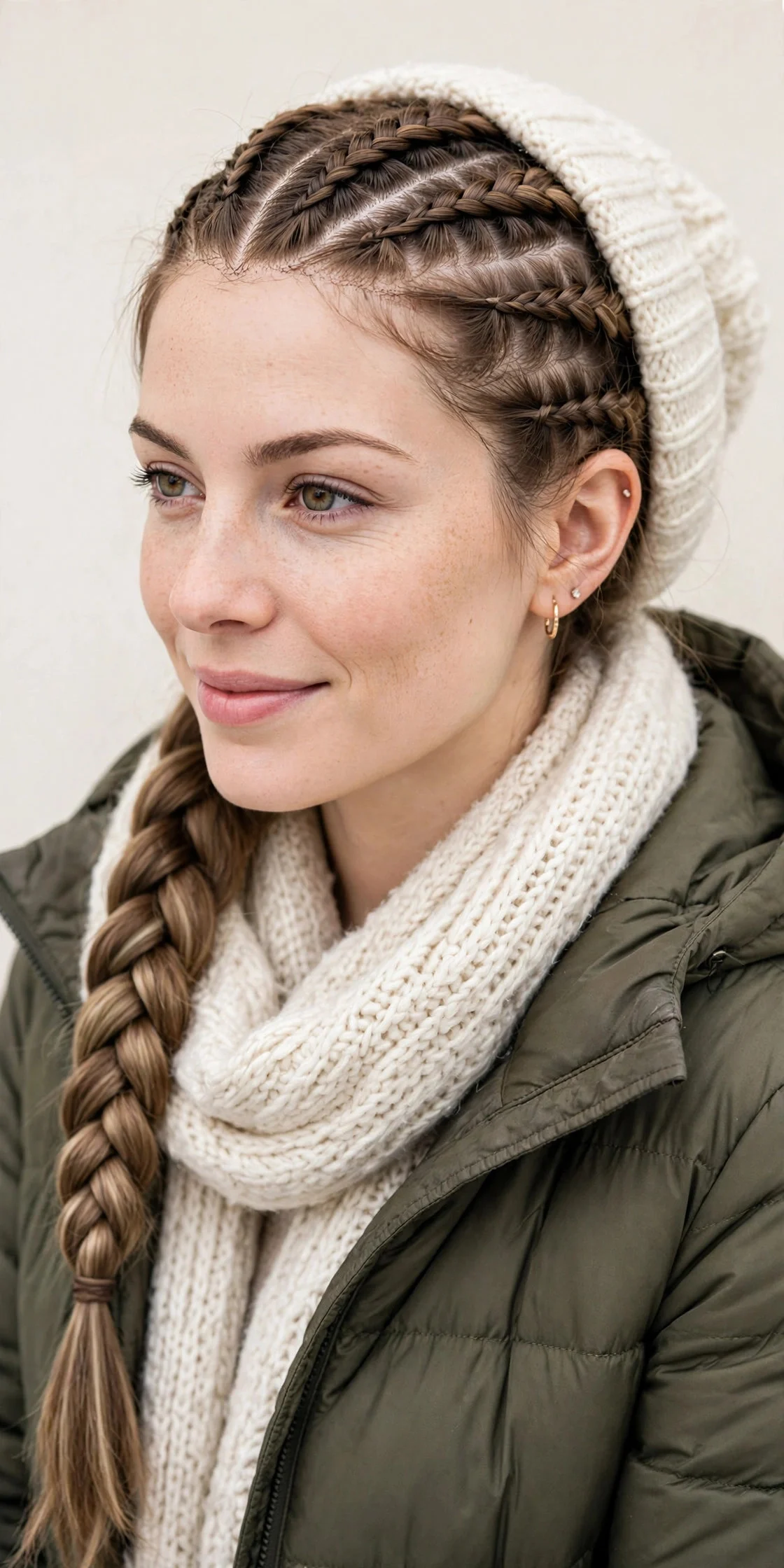 6. Wig with a Braided Base
