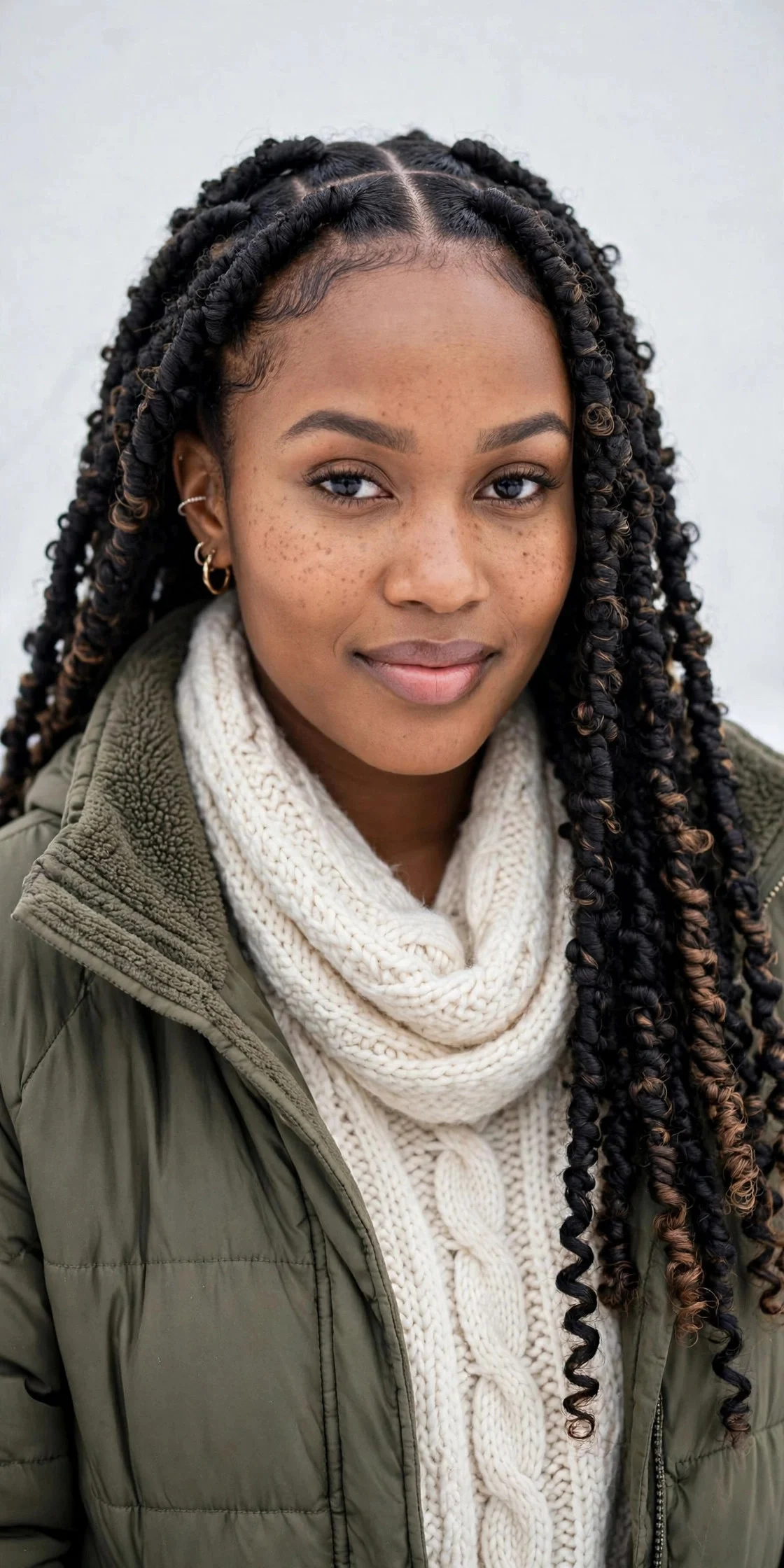 13. Passion Twists with a Middle Part