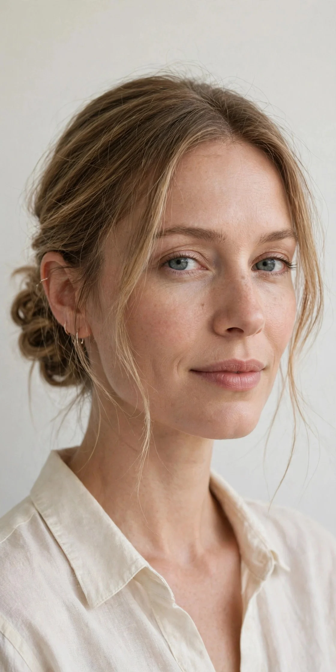 1. Textured Low Bun with Face-Framing Pieces
