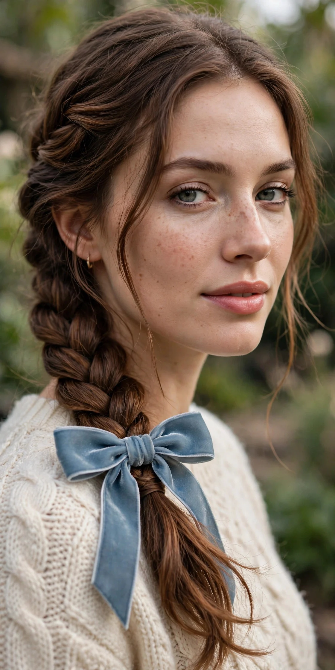 6. Bow Accent on a Side Braid