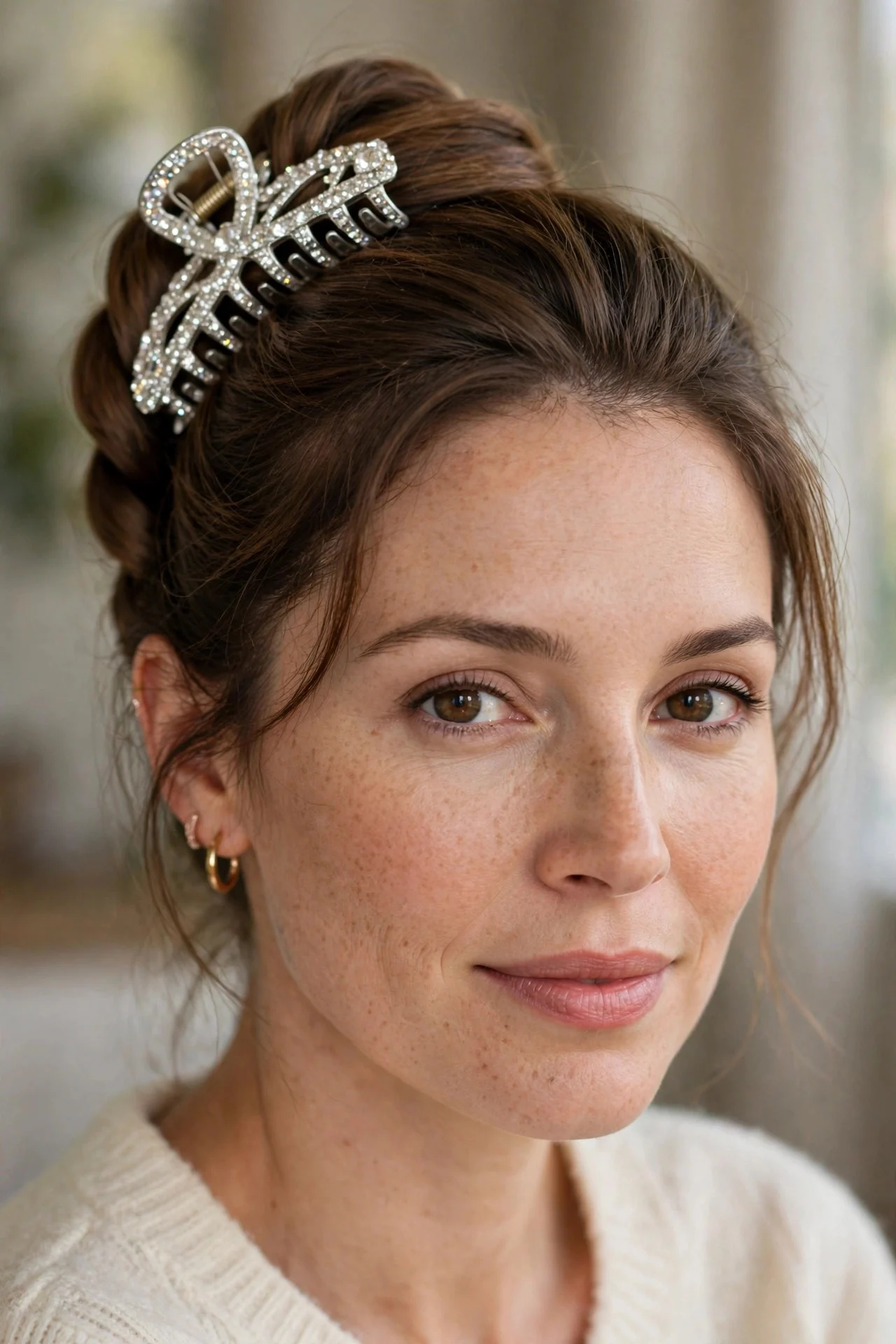 1. Classic Rhinestone Twist