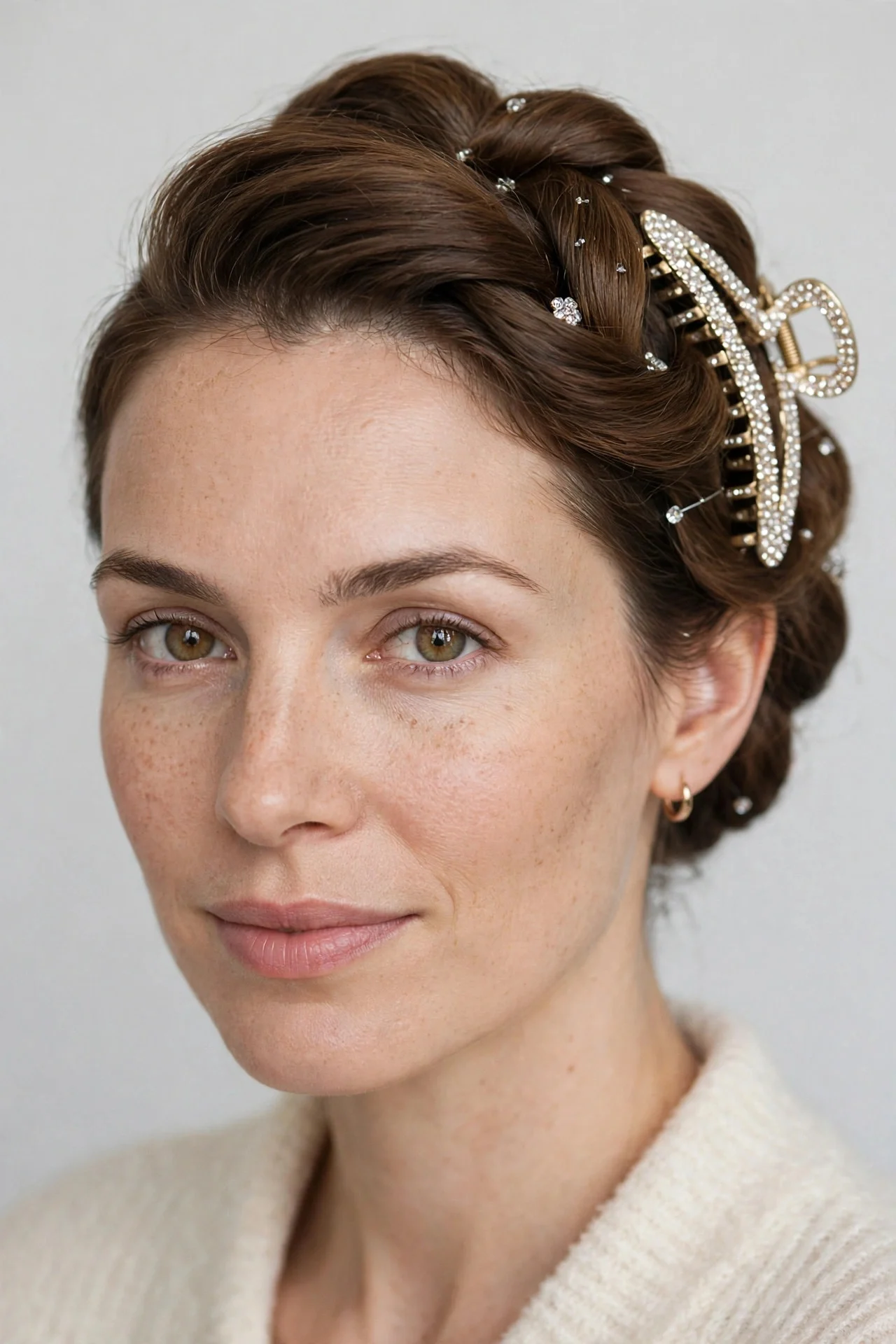 3. Bedazzled French Twist