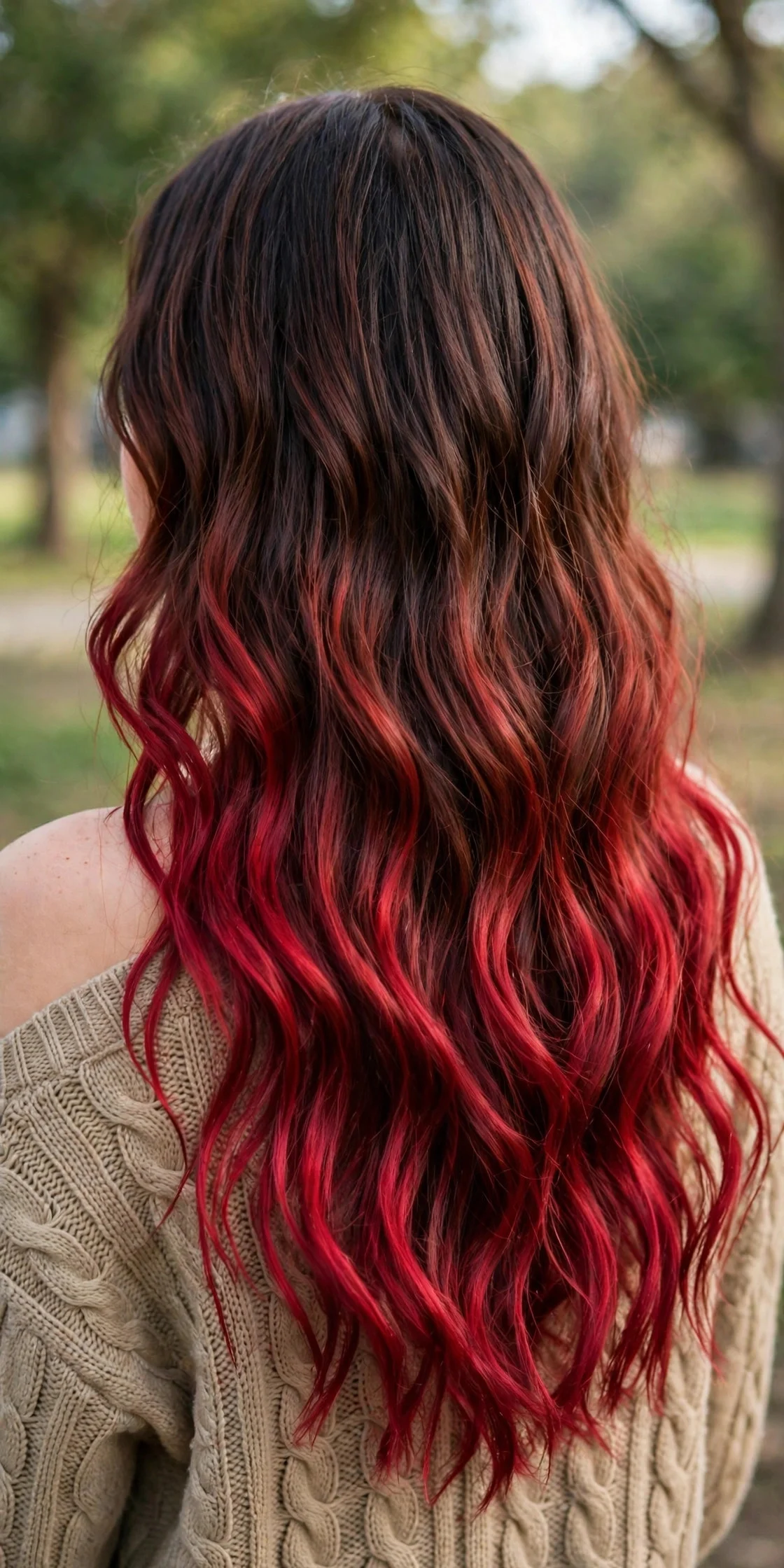 Cherry Cola Ombré hair