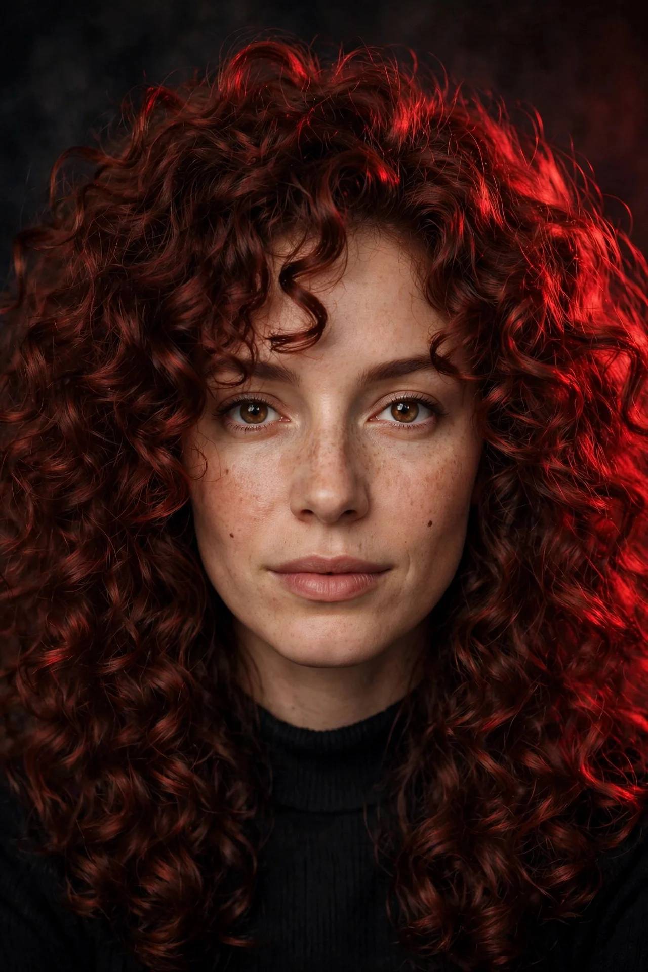 Cherry Cola on Curly Hair hair