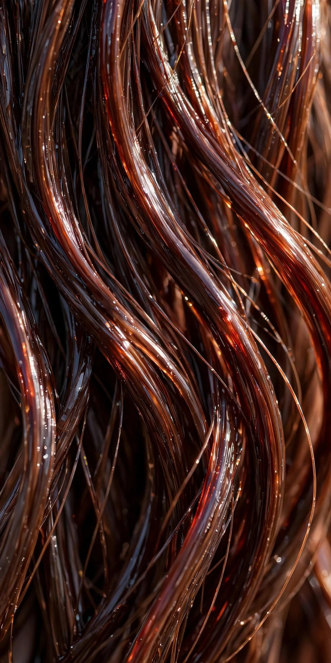 Cherry Cola With a Gloss Finish hair