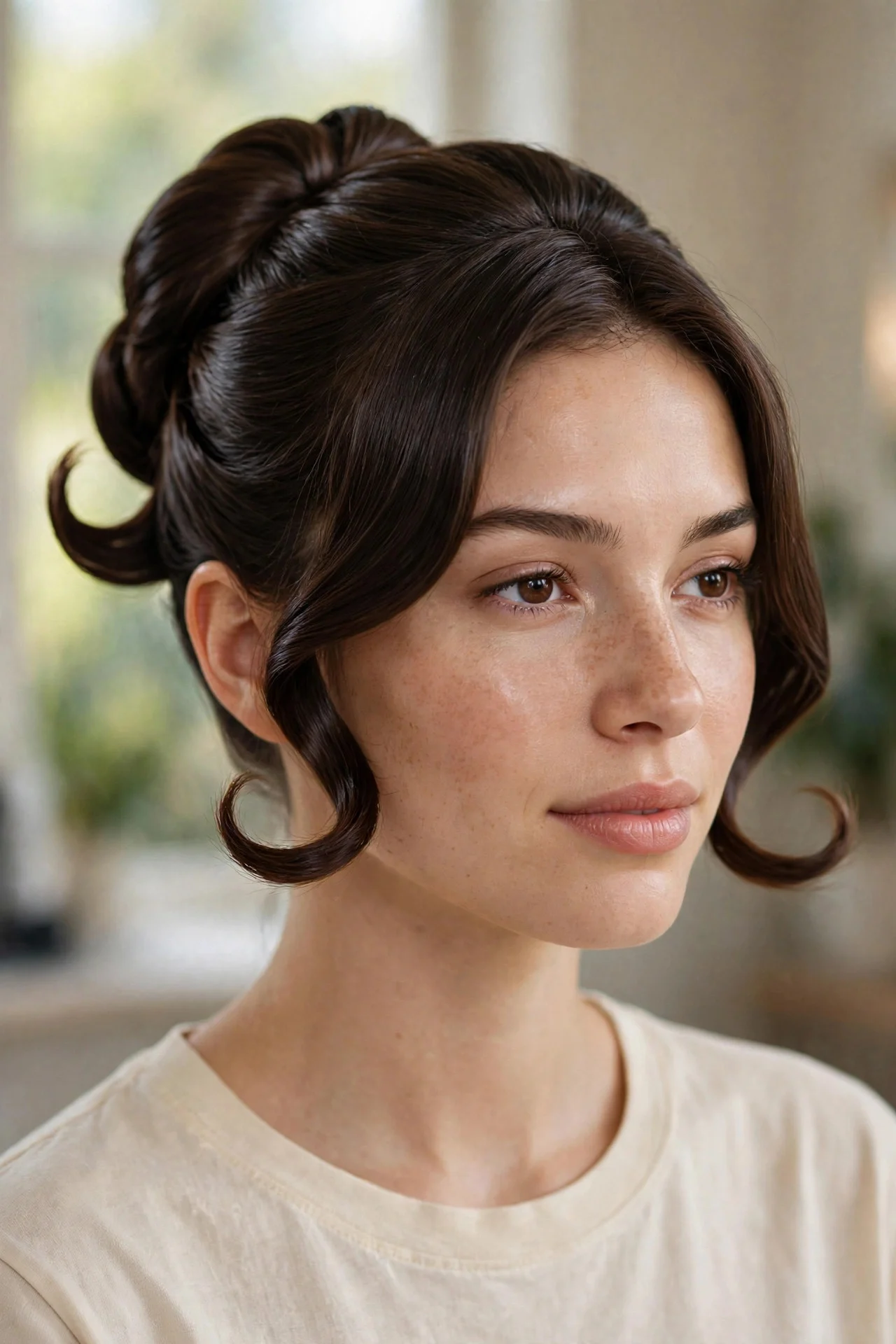 Pammy Updo for Short Hair