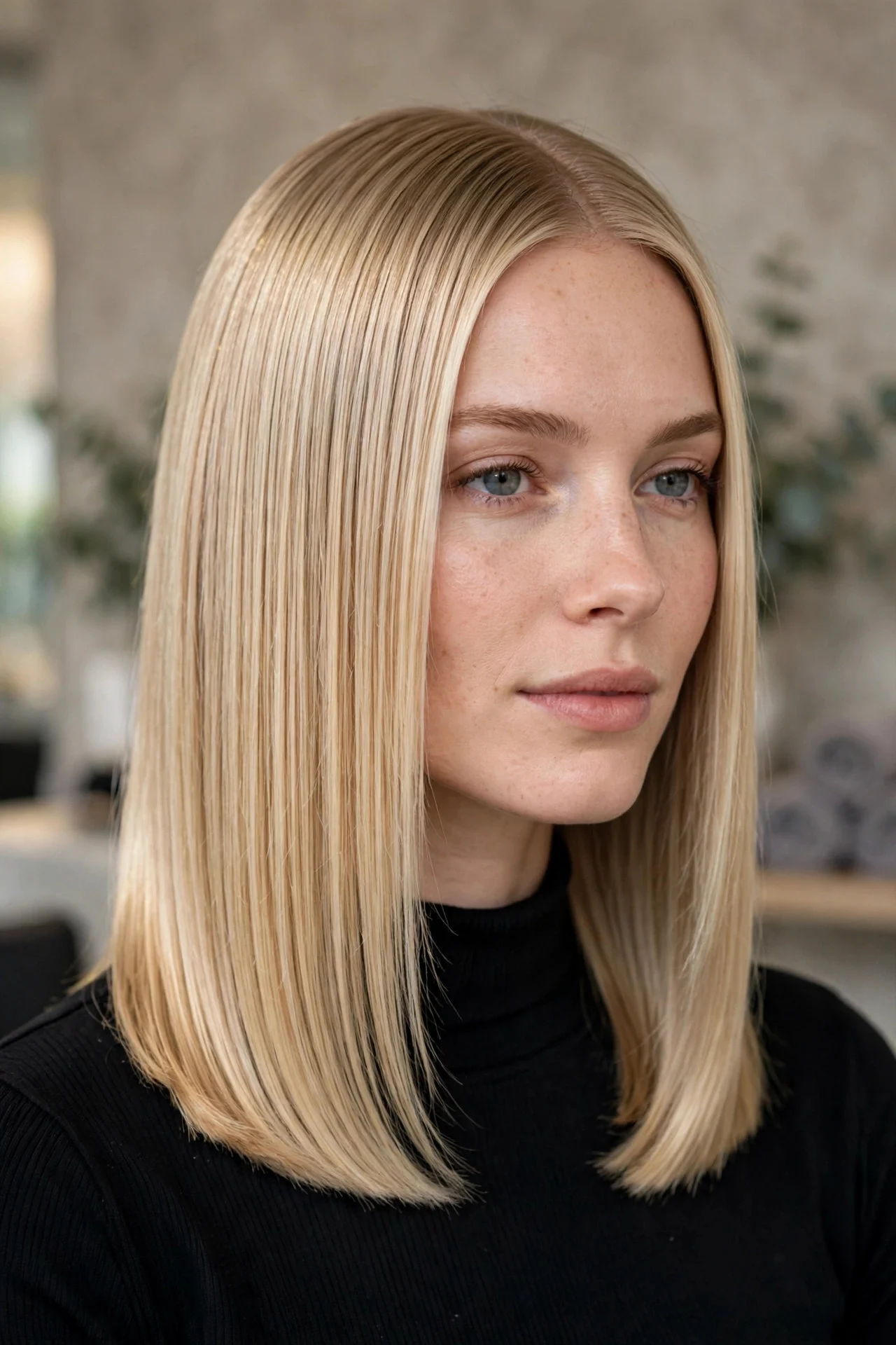 The Side-Parted Silk Lob