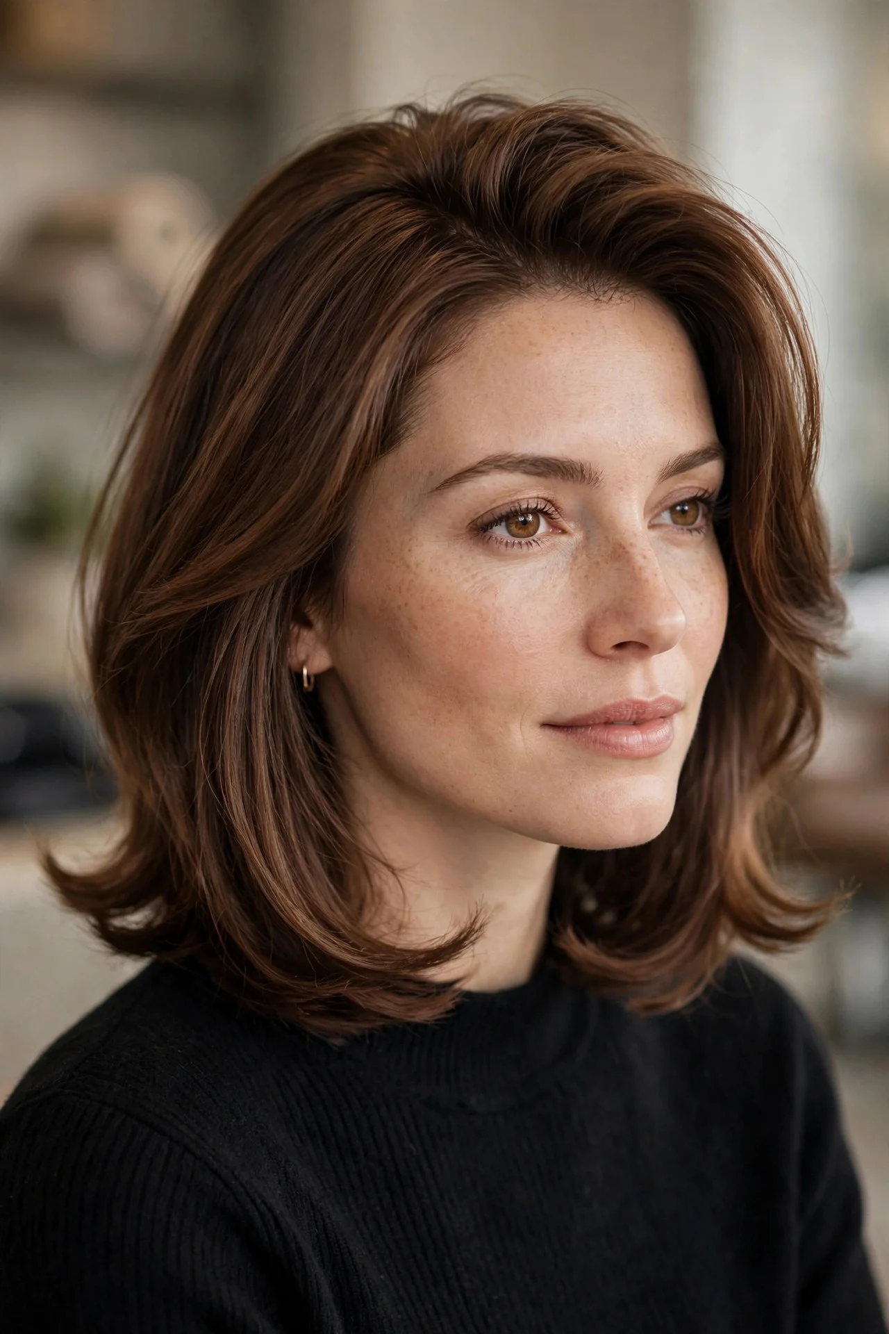 The French-Girl Lob With Curtain Bangs