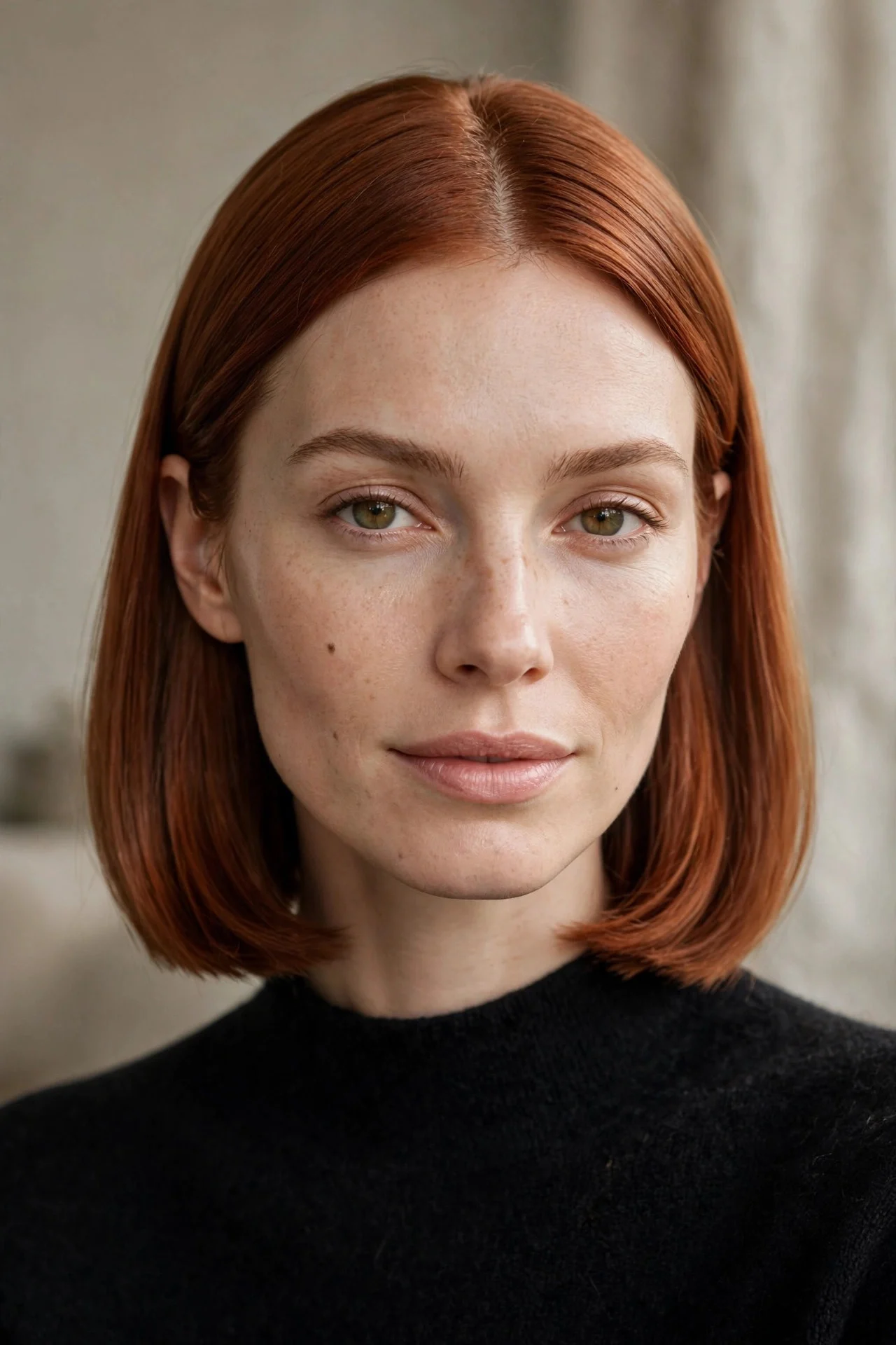 The Sleek Center-Part Power Lob